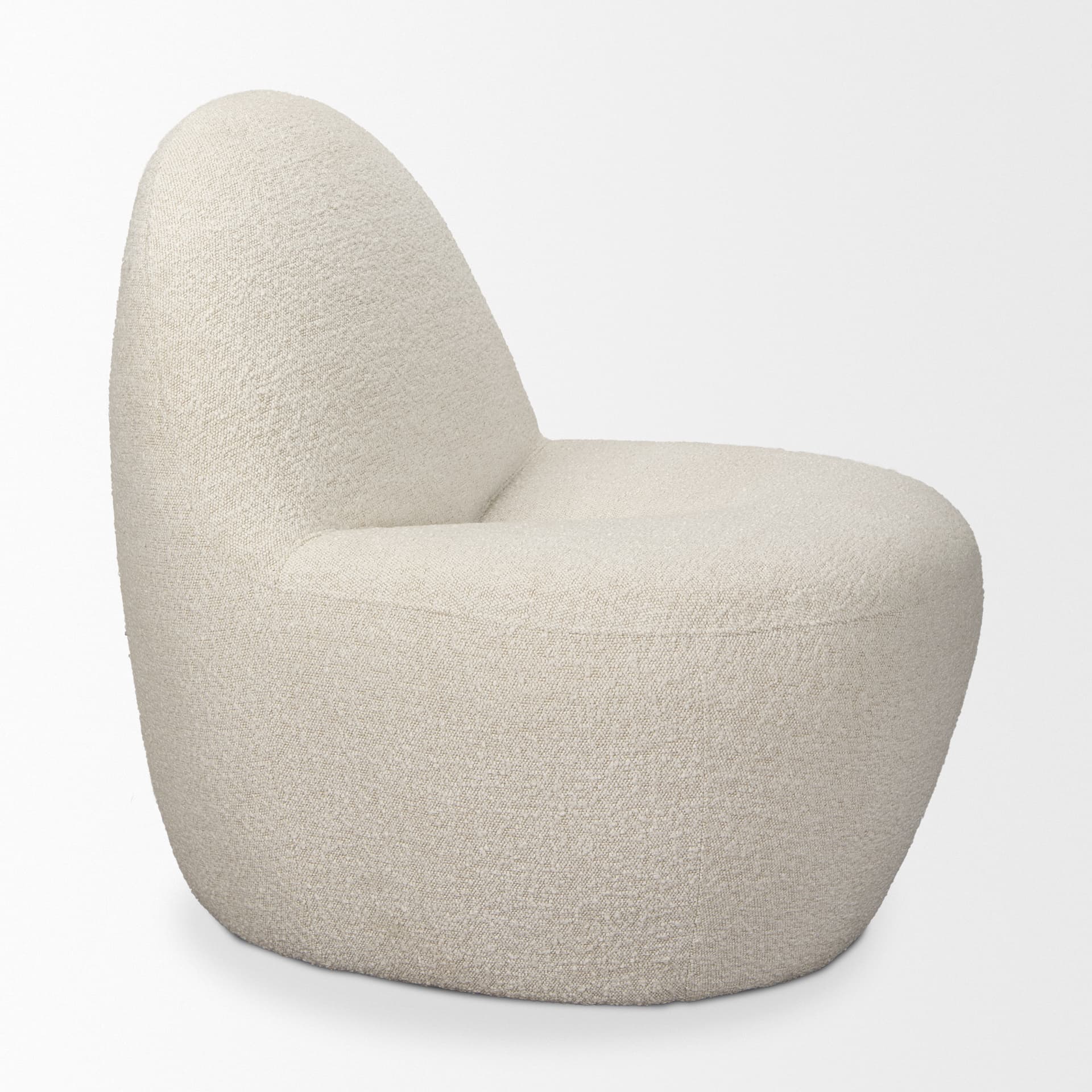 Beverly Cream Boucle Accent Chair — product photograph