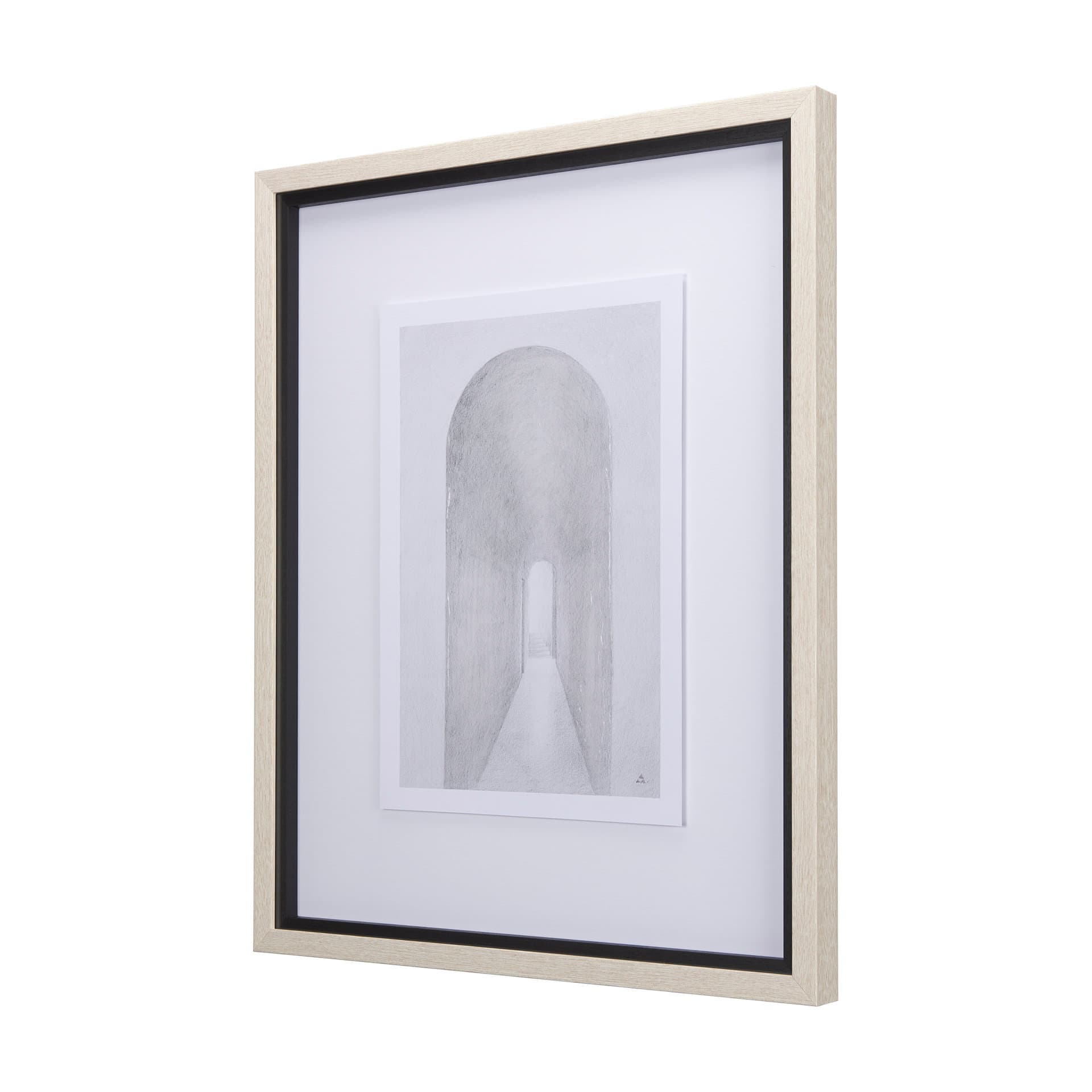 Corridor II by Mercana Studio a Hand Embellished Textured Framed Art Print Matted under Glass — product photograph