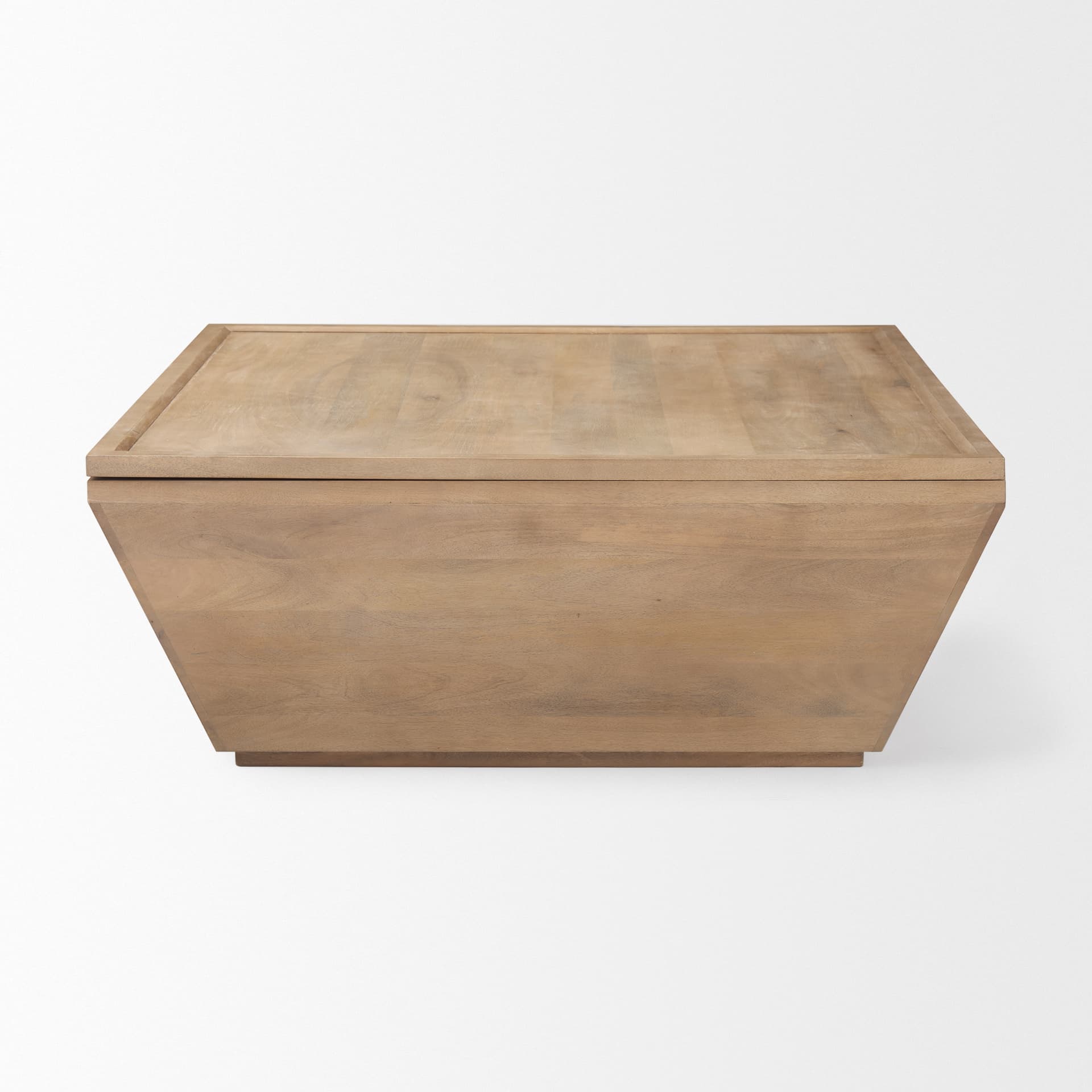 Wyatt 41.0L x 41.0W x 16.0H Brown Wood Angular Coffee Table — product photograph