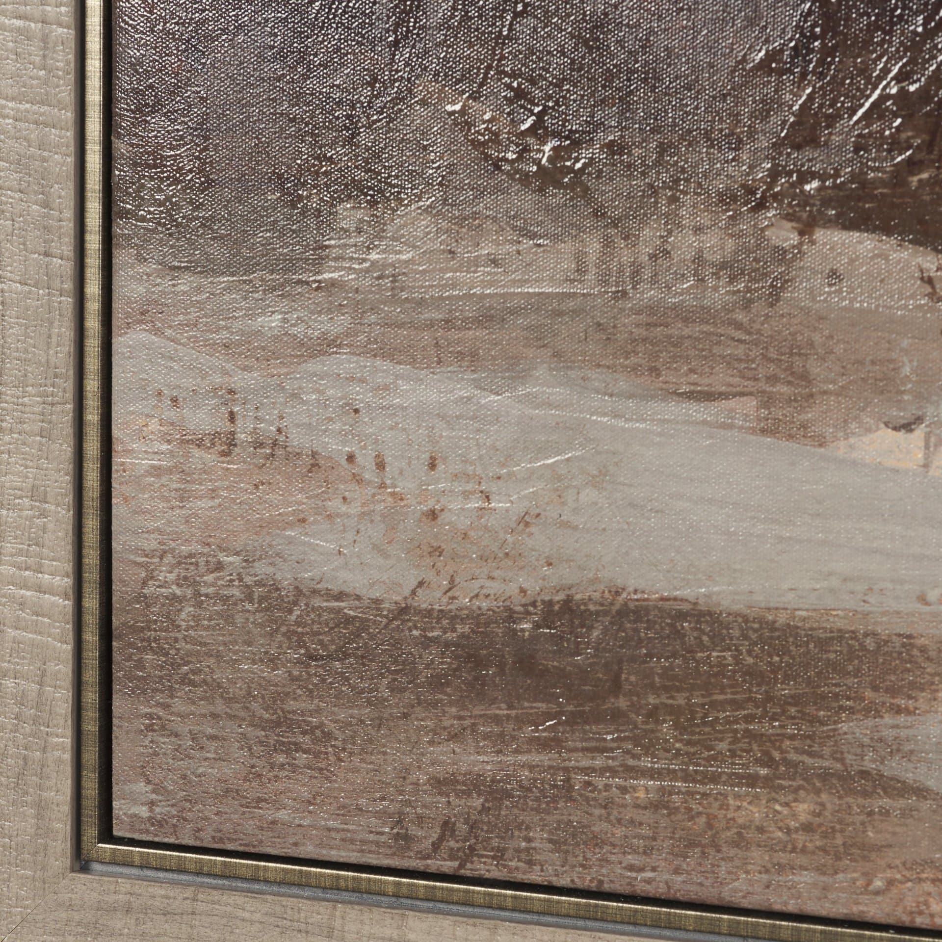 Quiet Horizon II by Mercana Studio Hand-Embellished Textured Framed Canvas Artwork — product photograph