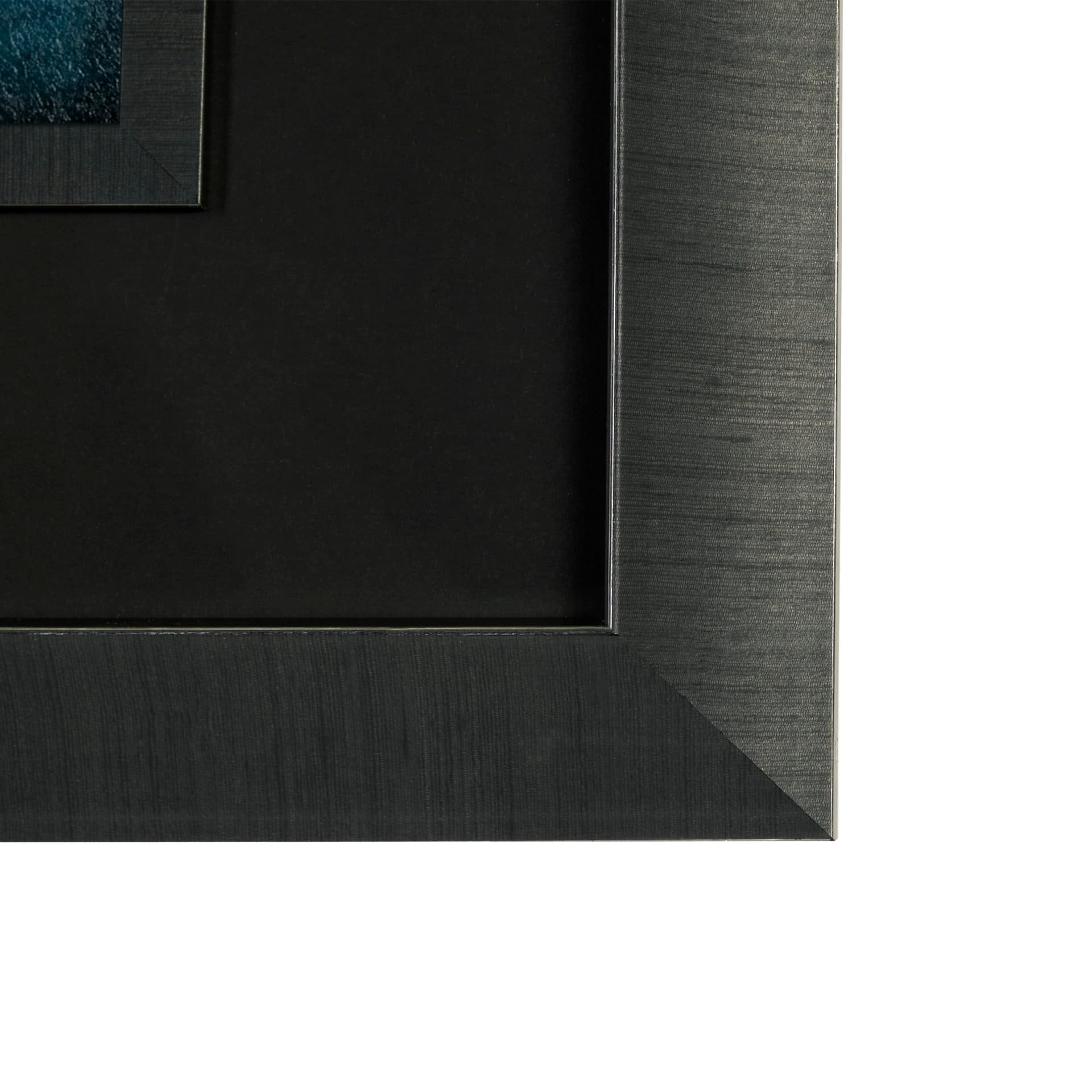 Ocean Currents I by Mercana Studio a Hand Embellished Textured Framed Art Print Matted under Glass — product photograph