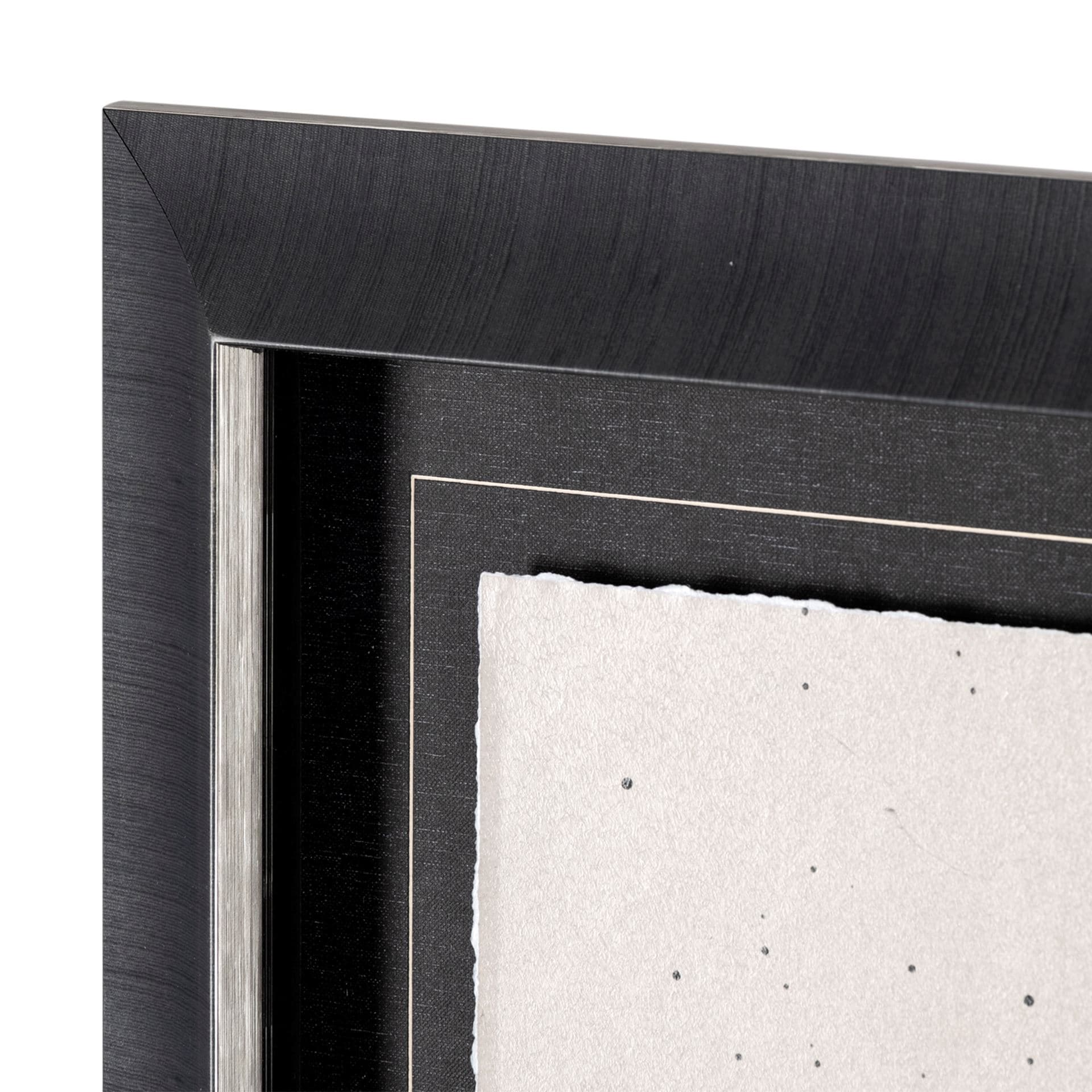 Three is a Crowd I by Mercana Studio a Hand Embellished Textured Framed Art Print Matted under Glass — product photograph