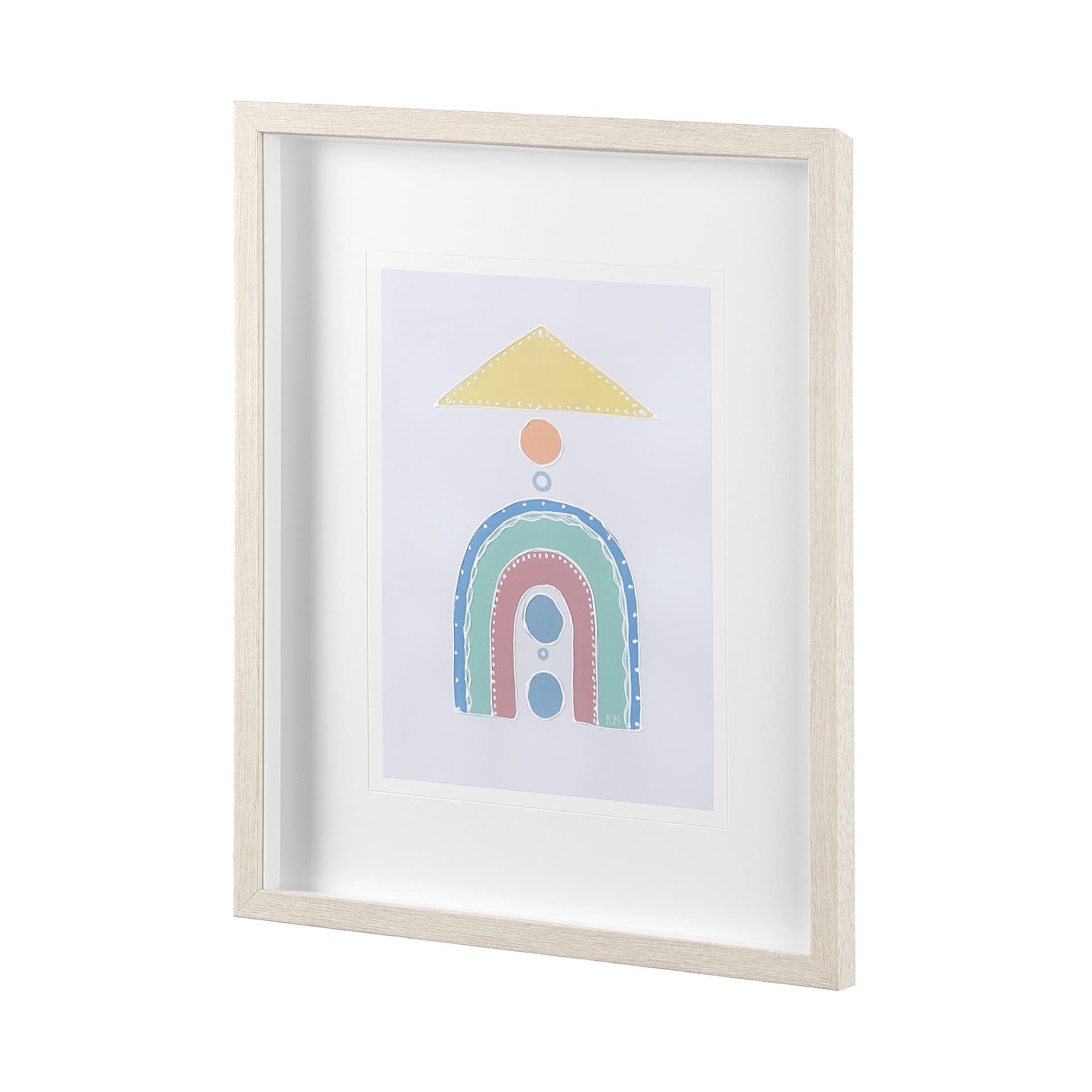 Pavilion II by Mercana Studio a Hand Embellished Textured Framed Art Print Matted under Glass — product photograph
