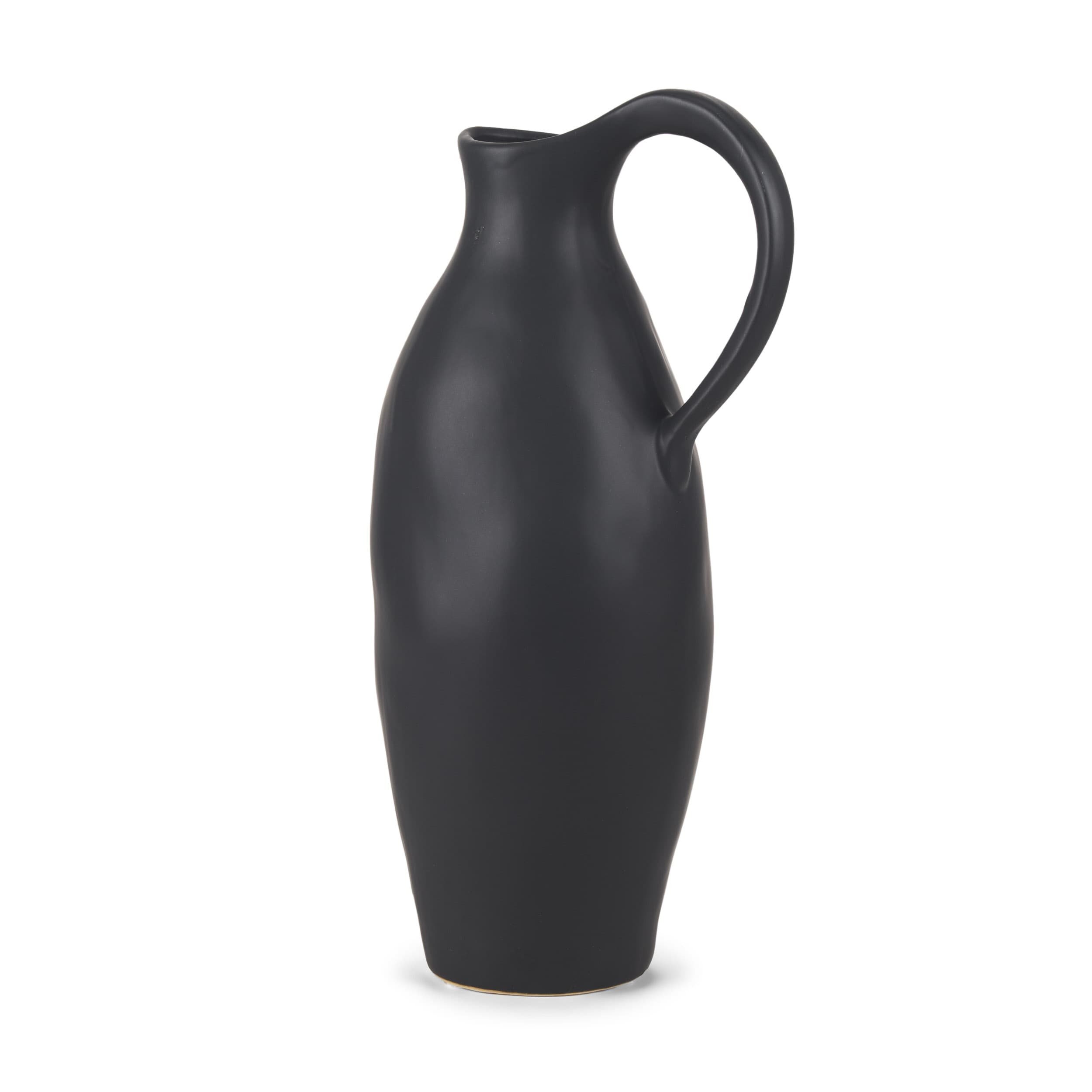 Valora Matte Black Ceramic Jug — product photograph