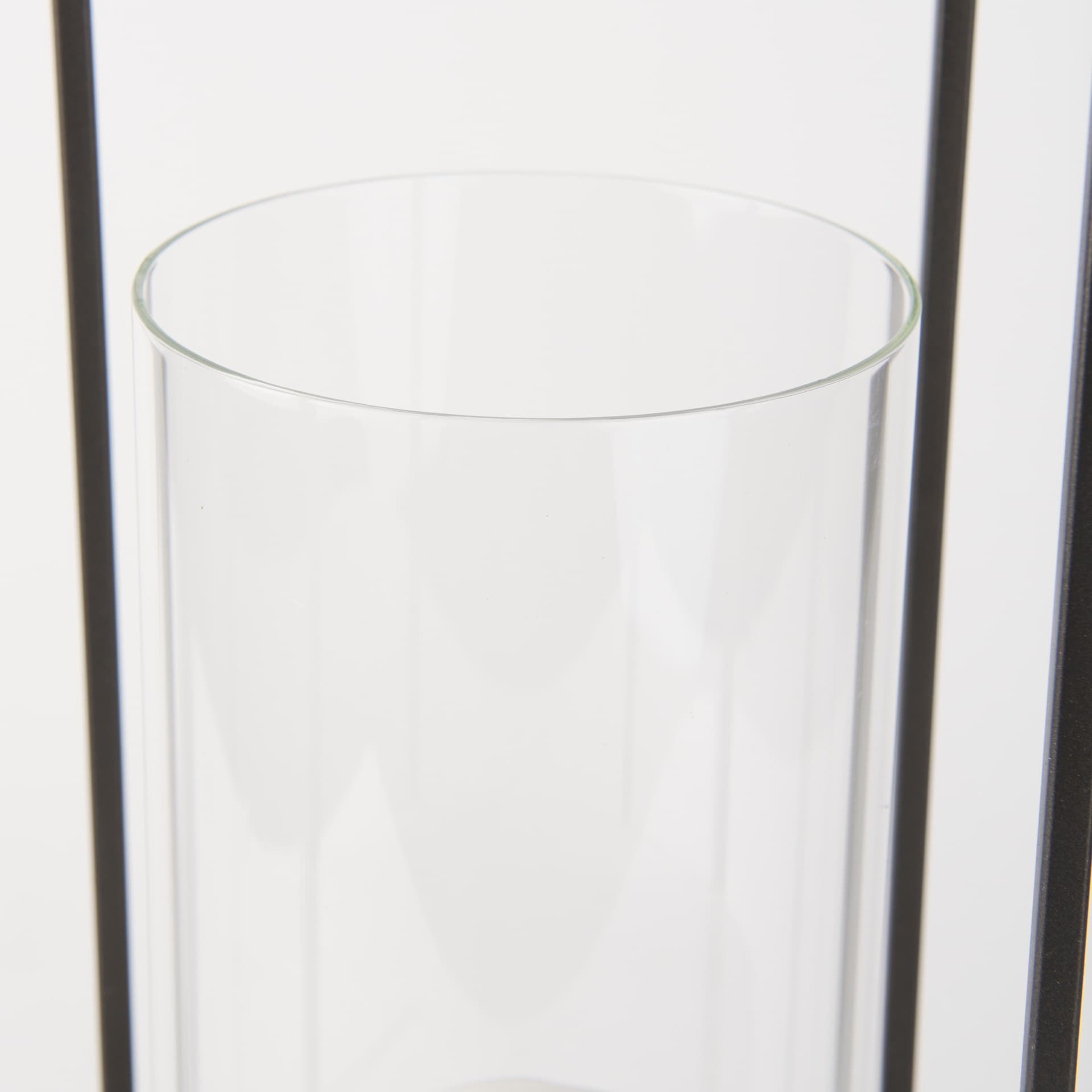 Albus I Large Black Metal Rectangular Table Candle Holder — product photograph