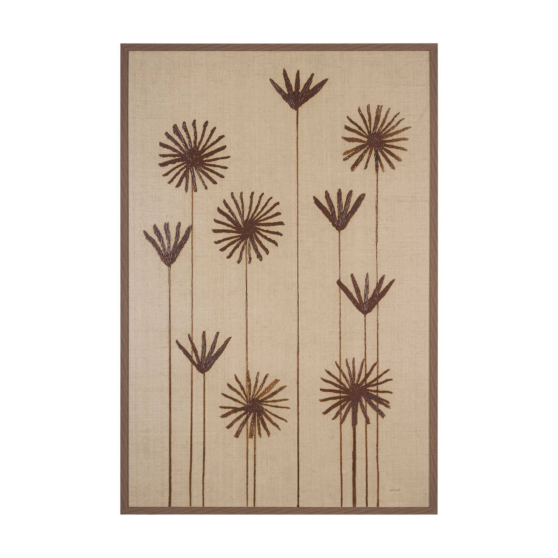Spark II (Tan) by Mercana Studio a Hand Embellished Textured Framed Art Print — product photograph