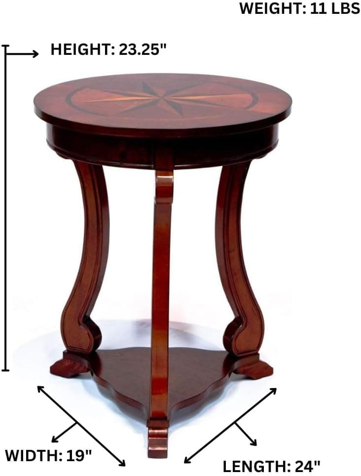 Round Pub Table HF027 Cherry Finish — product photograph