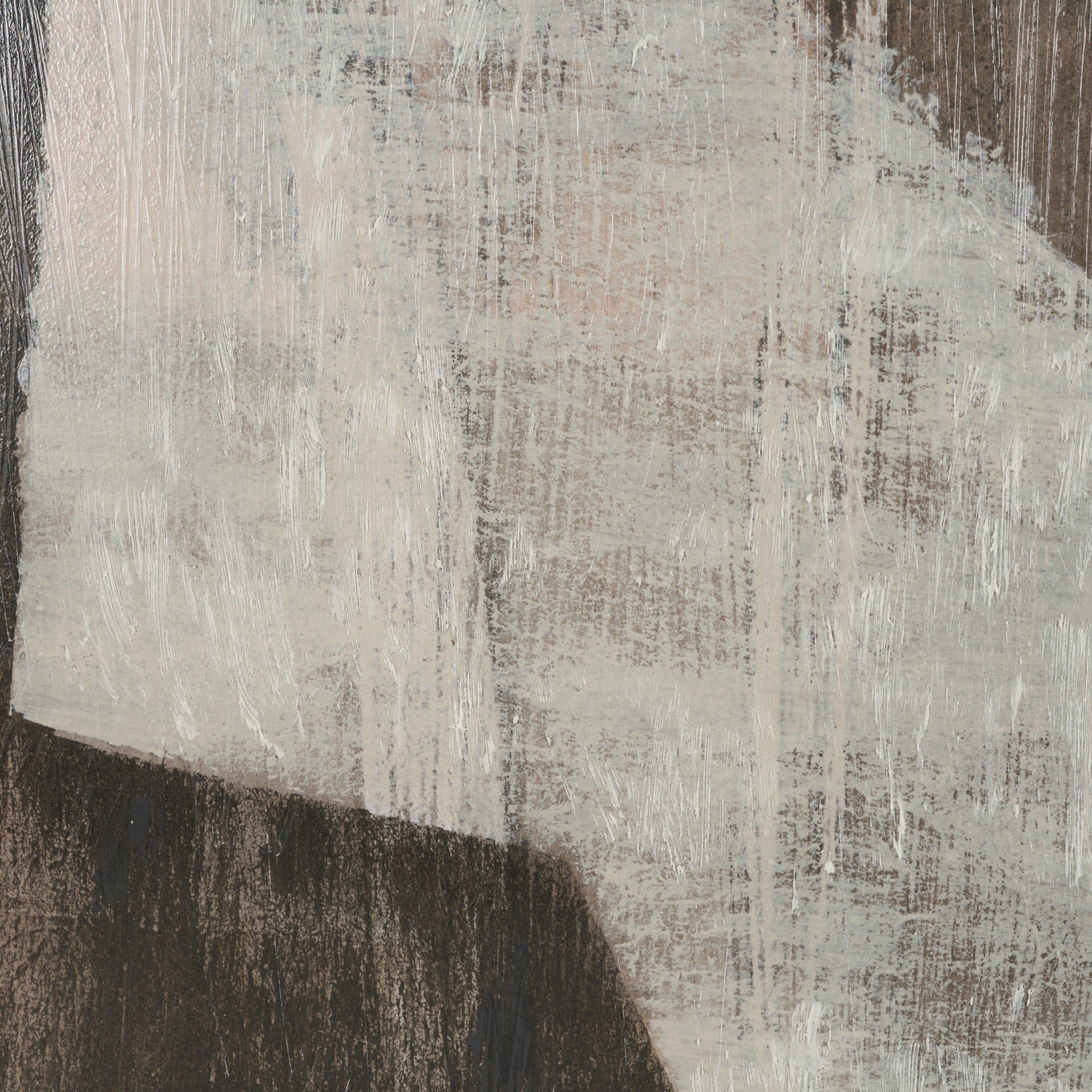 Fault Geometry I by Mercana Studio Hand-Embellished Textured Framed Artwork Matted under Glass — product photograph