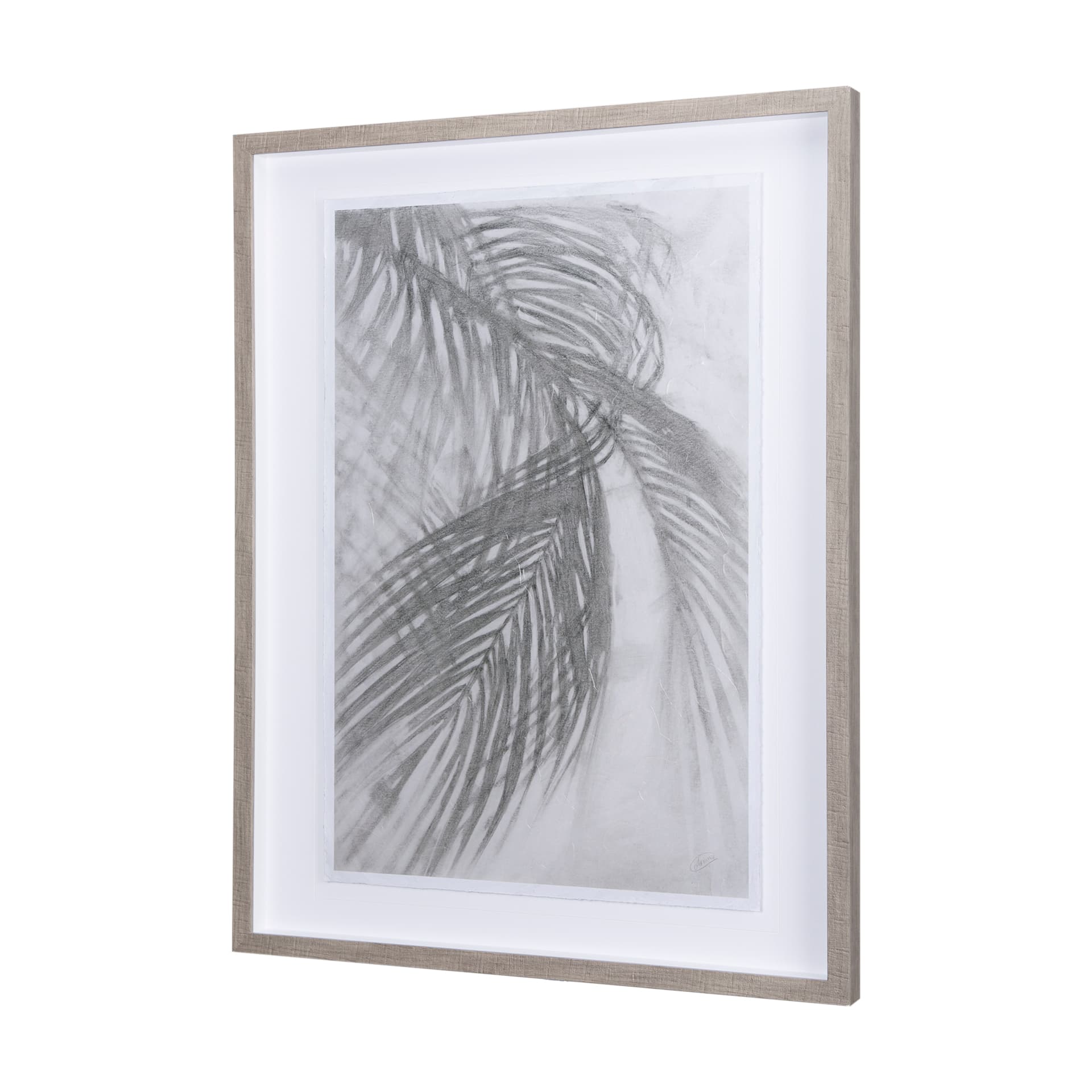 Light Shadows I by Mercana Studio a Hand Embellished Textured Framed Art Print Matted under Glass — product photograph