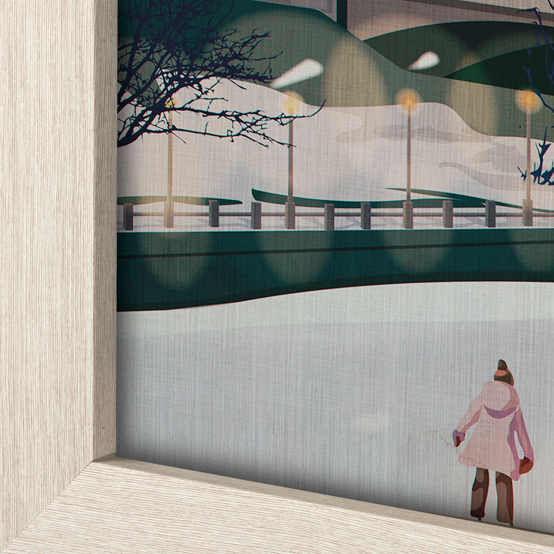 Ottawa Go Canada (L) by Mercana Studio a Hand Embellished Decograph Framed Art Print — product photograph