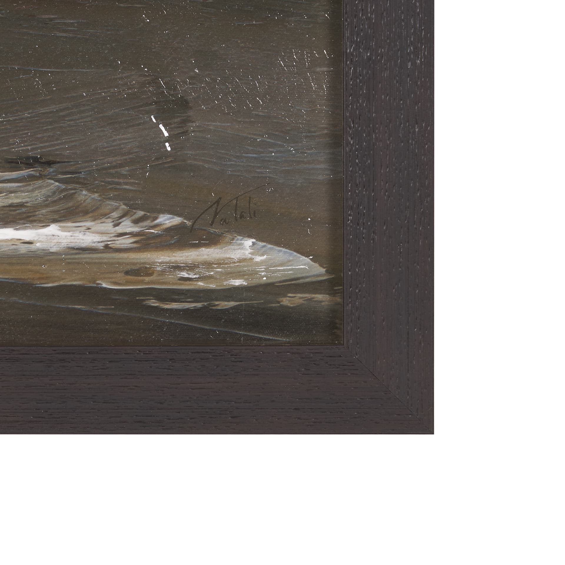 Grey Day I by Mercana Studio a Hand Embellished Textured Framed Canvas — product photograph