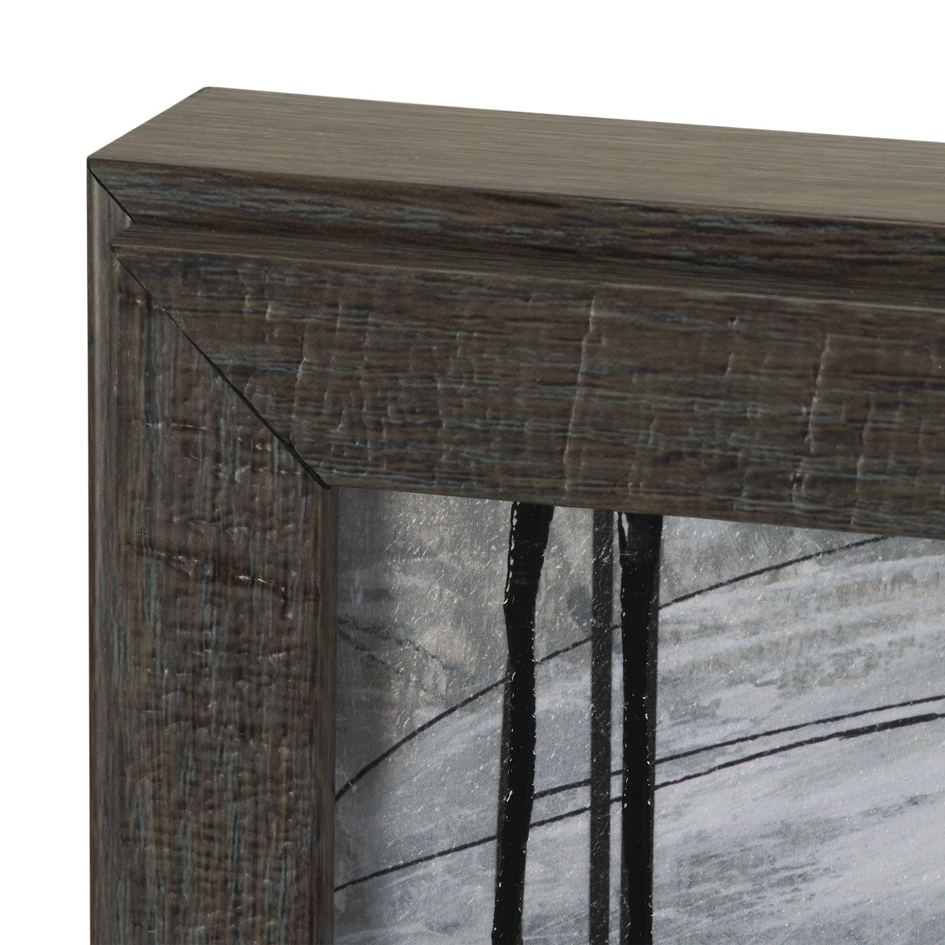 Community 3A by Mercana Studio Hand-Embellished Textured Framed Artwork Matted — product photograph