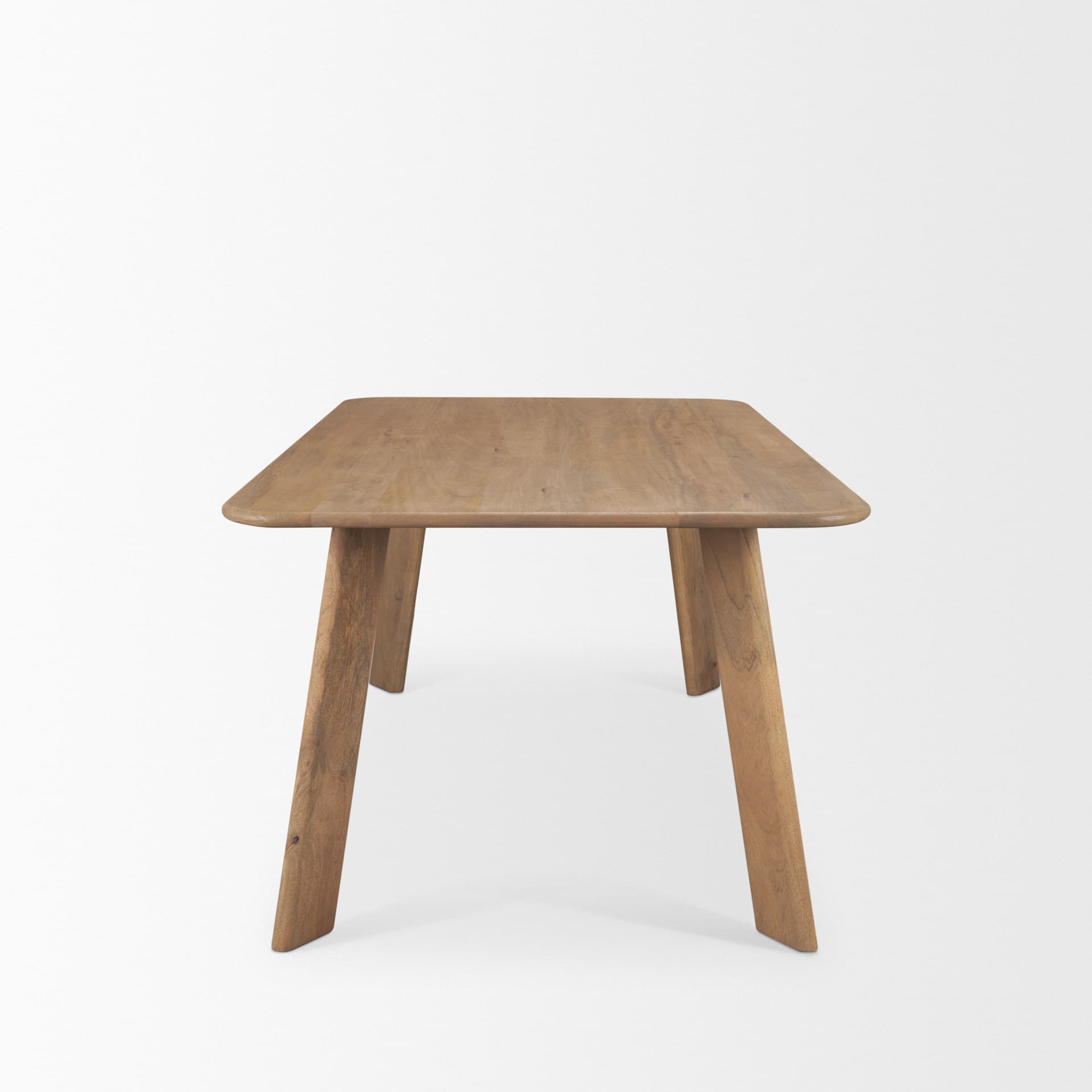 Welborn 84"L x 42"W Rectangular Dining Table | Modern | Light Brown Wood | Seats 8 — product photograph