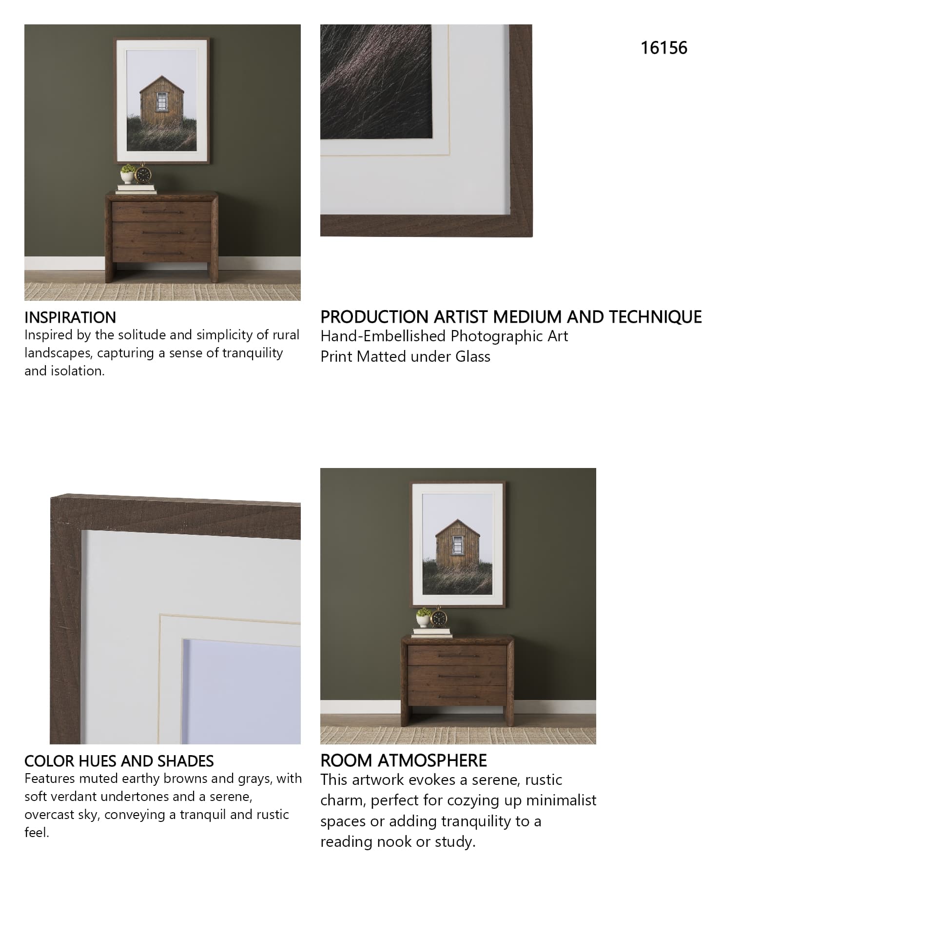 Beach Hut by Lotte Gronkjaer FramedPhoto Print Matted under Glass — in a styled room