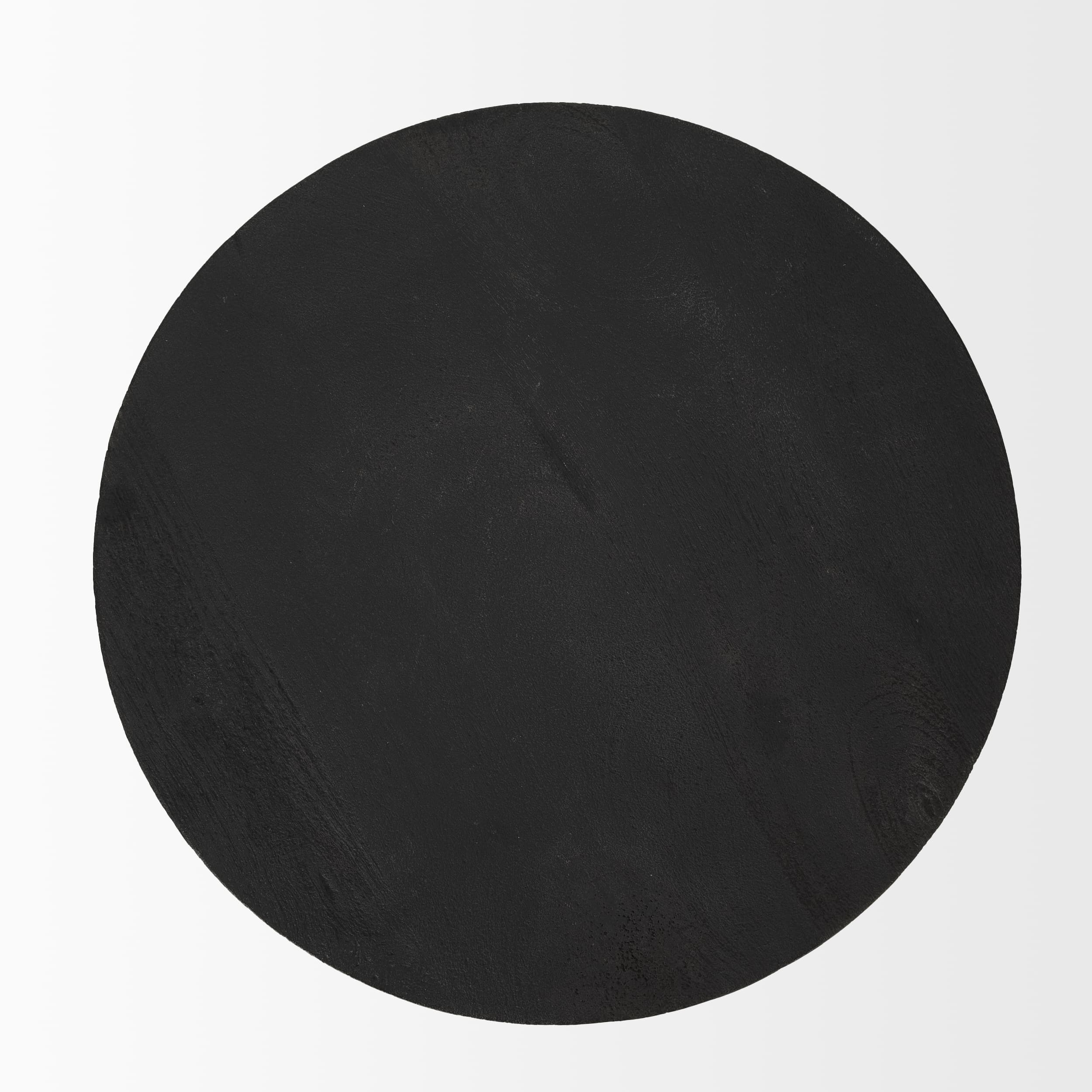 Mattius Black Wood Accent Table — product photograph