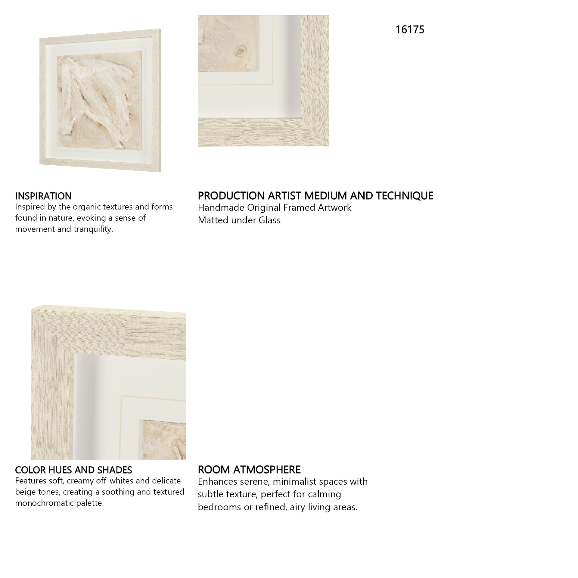 Veil by Mercana Studio Handmade Original Framed Artwork Matted under Glass — in a styled room