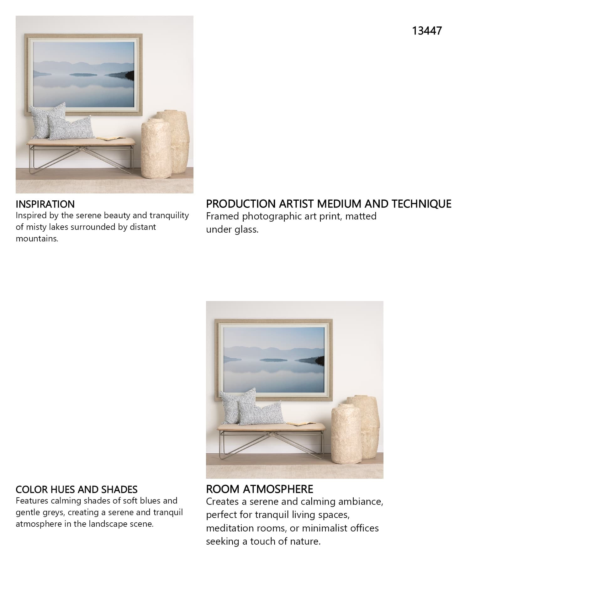 Dream Reflections by Andrew Geiger a Framed Photo Art Print Matted under Glass — in a styled room