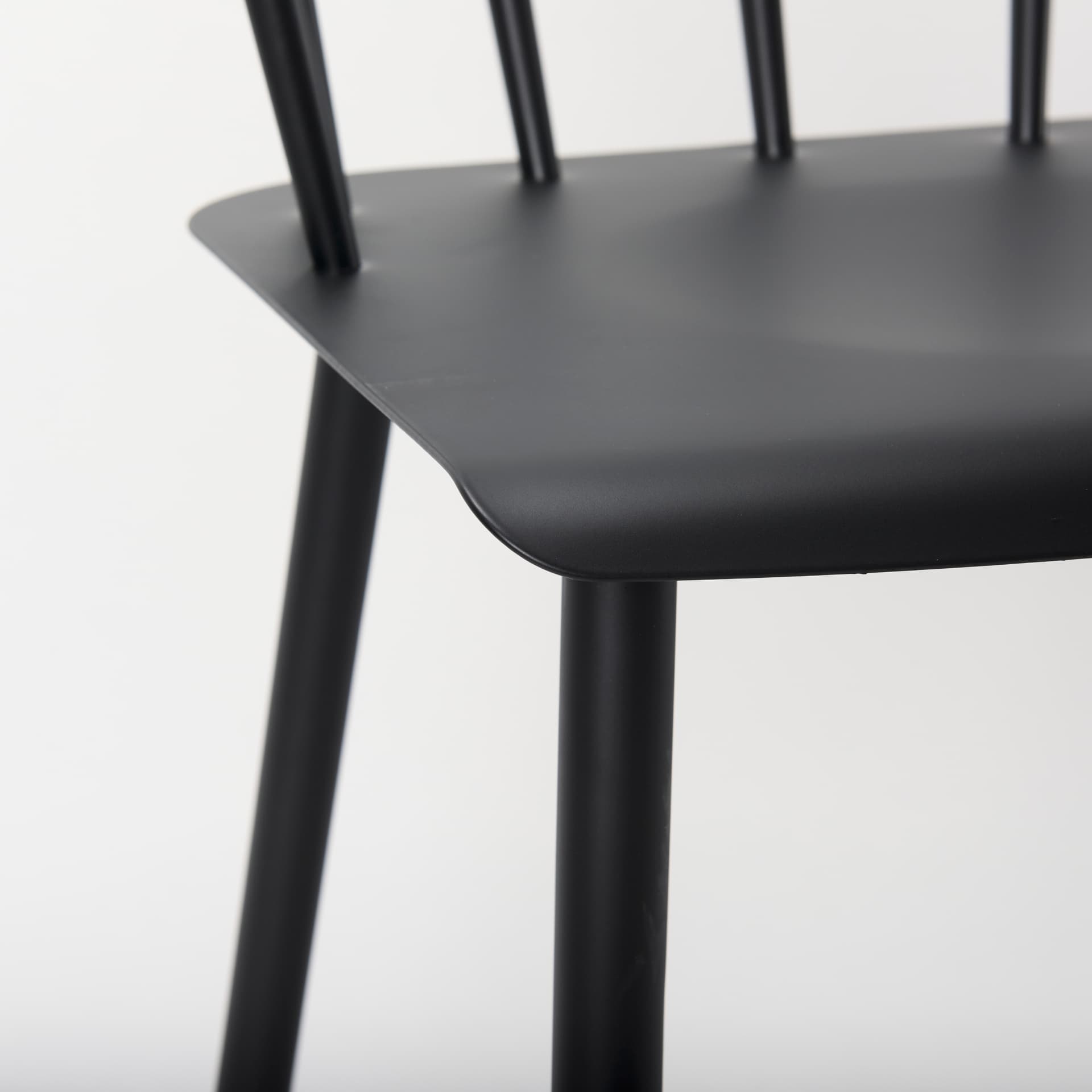 Colin Backless 42.1in Seat Counter Stool | Black Metal w/ Arm — product photograph