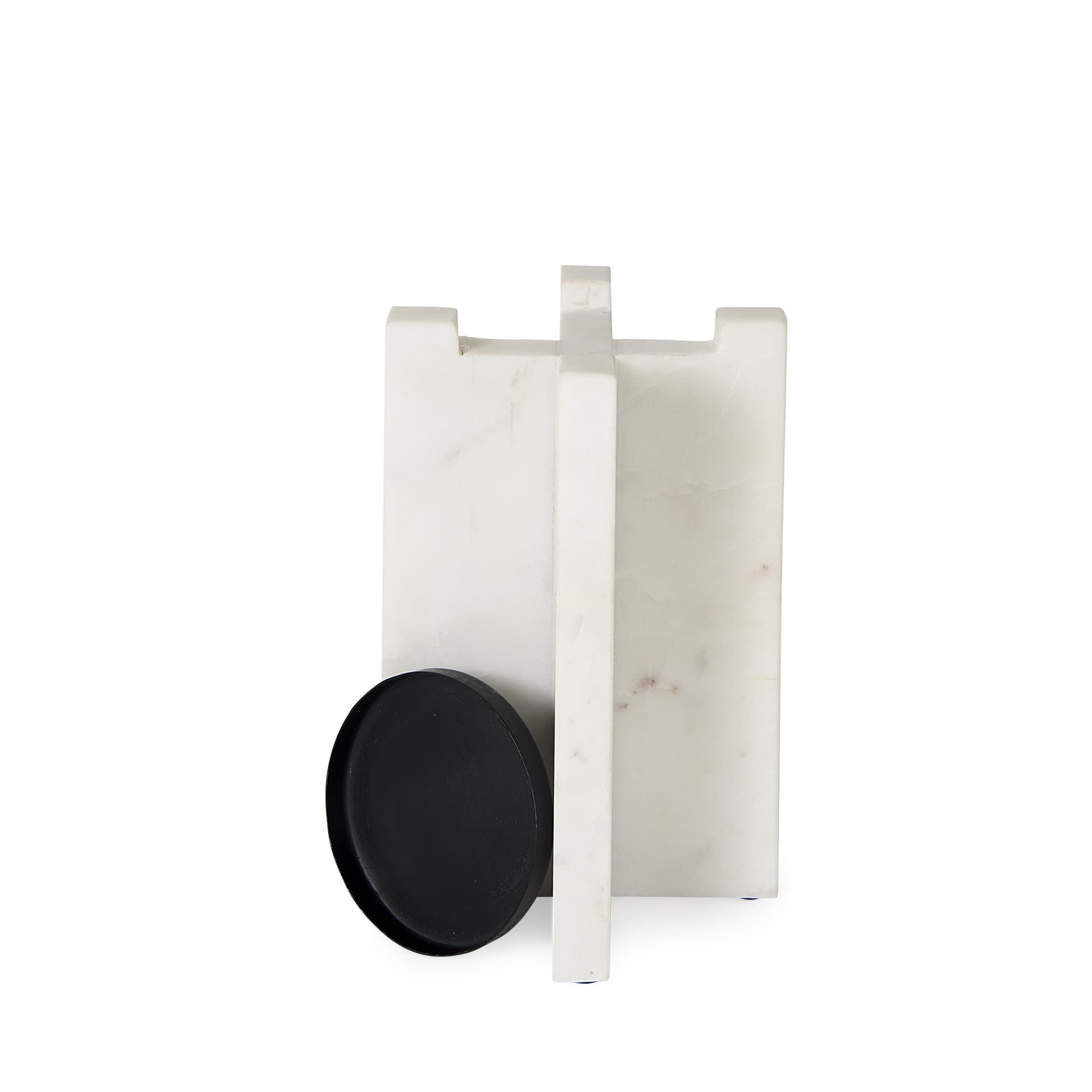 Sophia 5.5"L x 3.5"W x 8.0"H. Marble Candle Holder Medium — product photograph