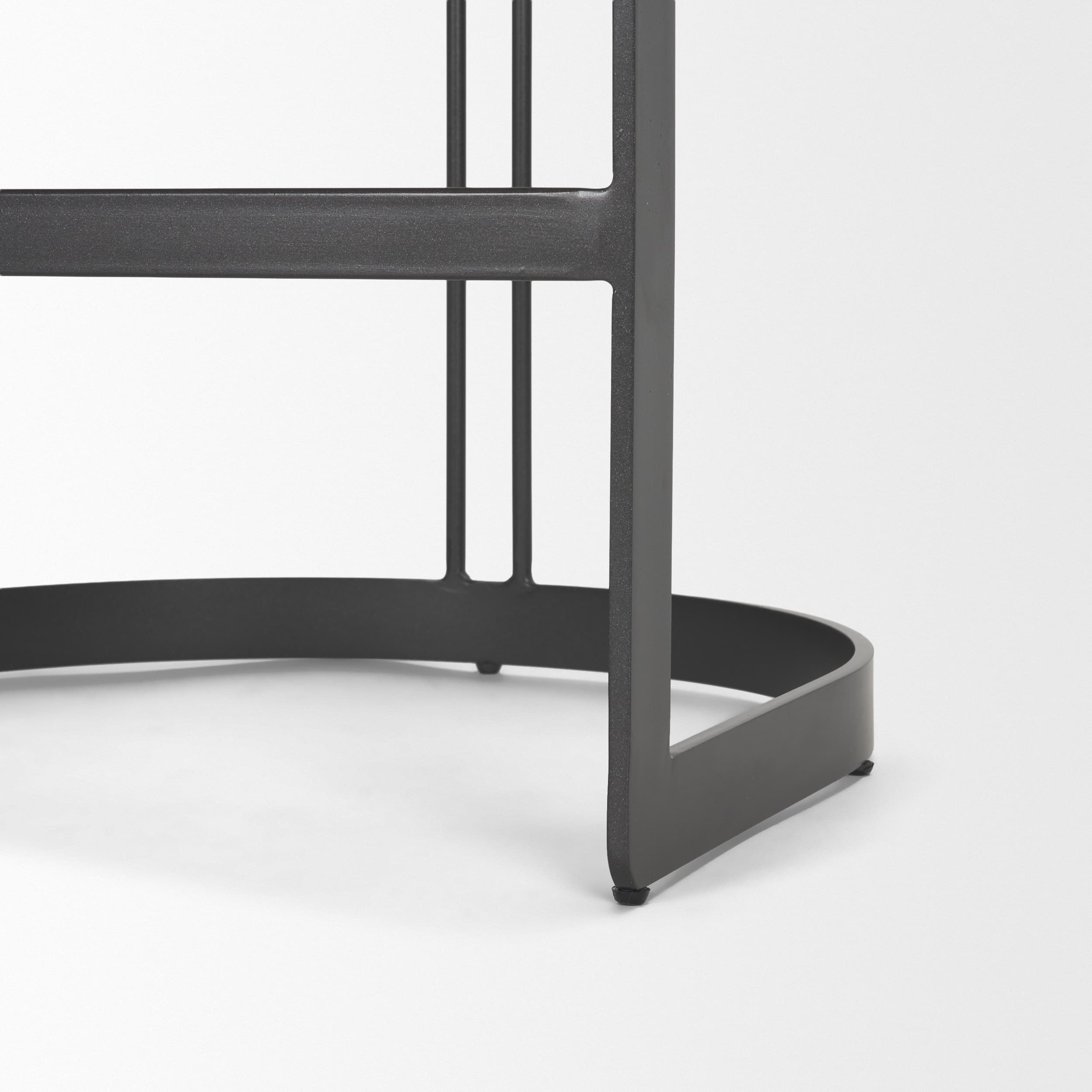 Hollyfield Low Back 28.7in Seat Bar Stool | II Gray Fabric w/ Counter — product photograph