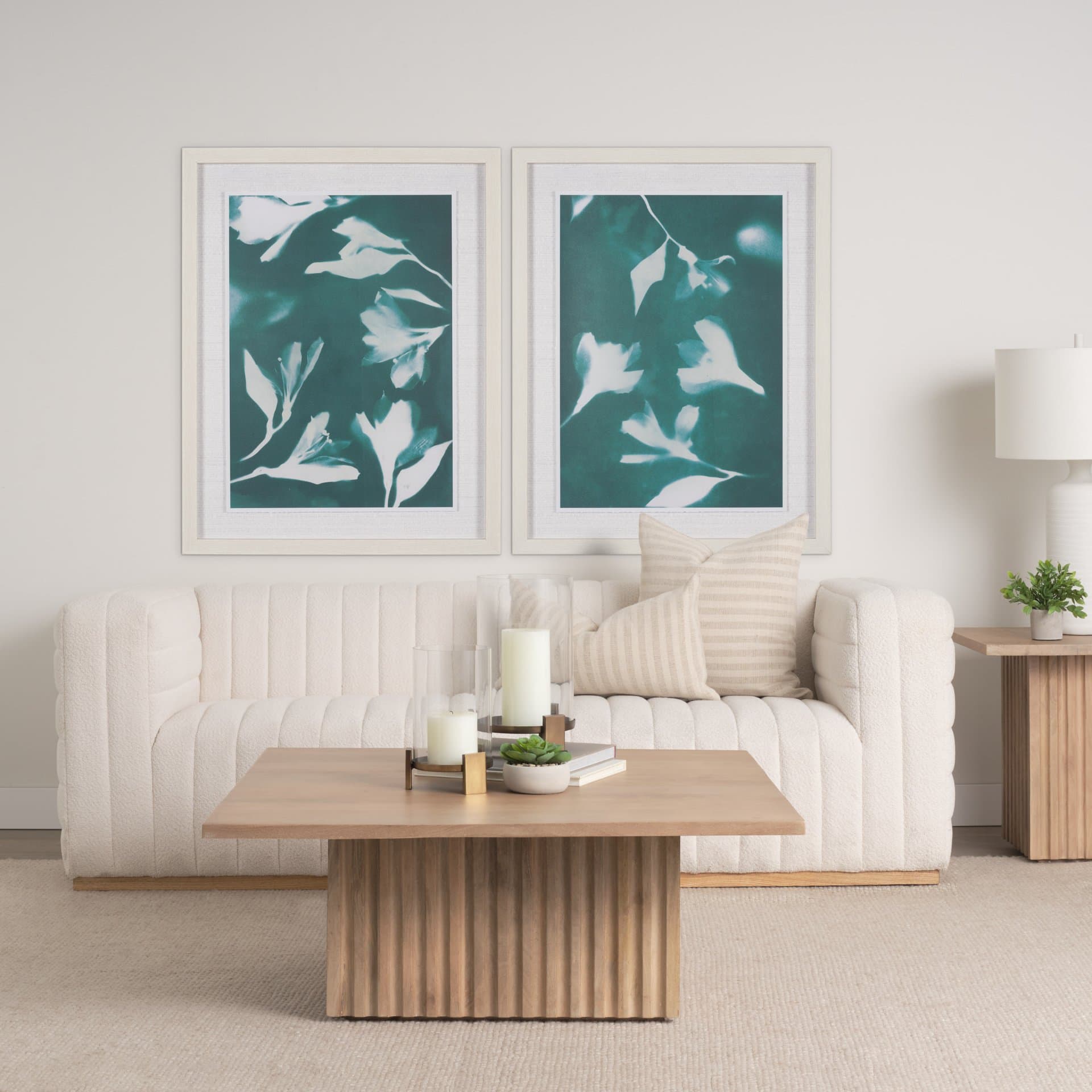Untitled II by Liz St. Andre Textured Framed Artwork Matted under Glass — in a styled room