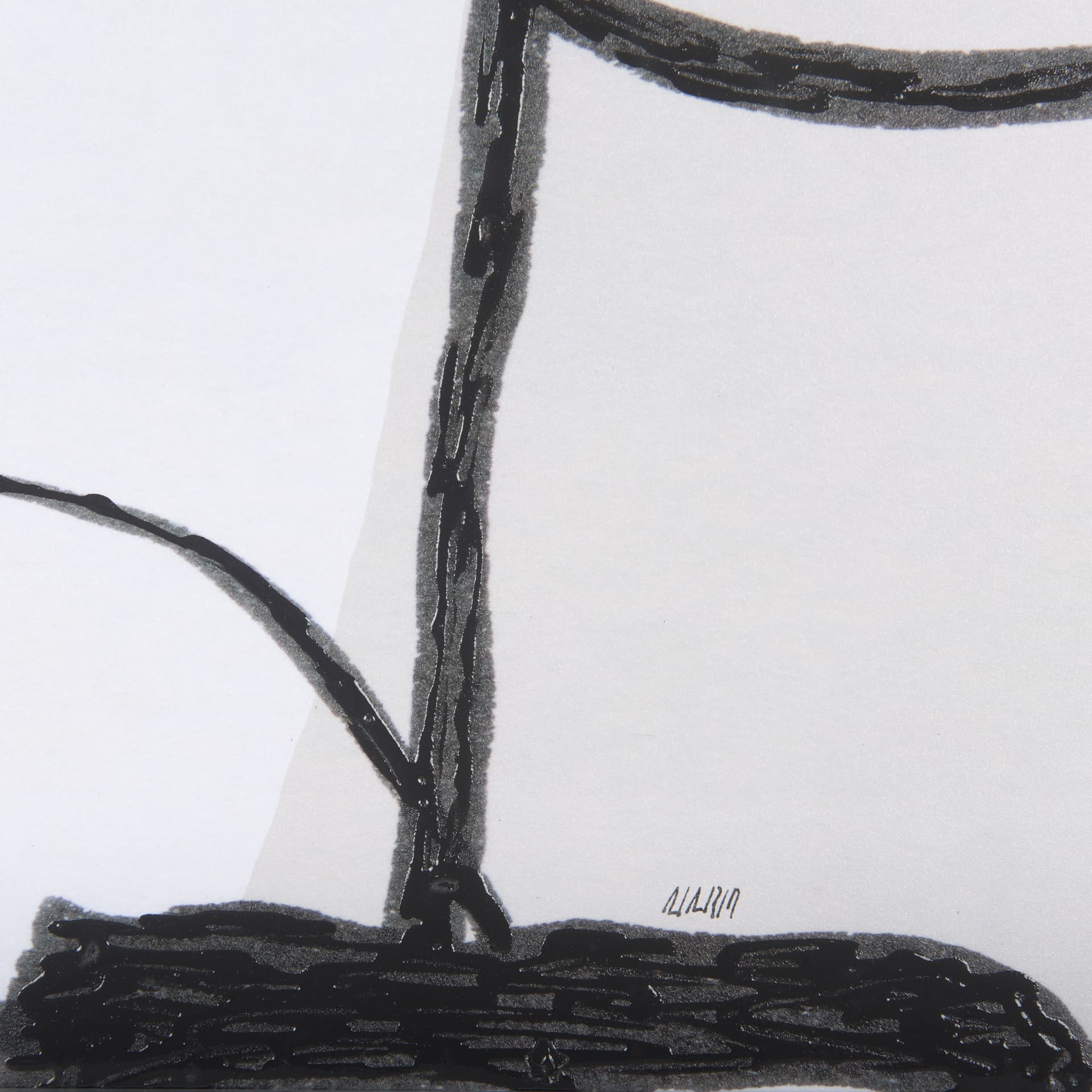 Neutral Shapes II by Mercana Studio a Hand Embellished Textured Framed Art Print Matted under Glass — product photograph