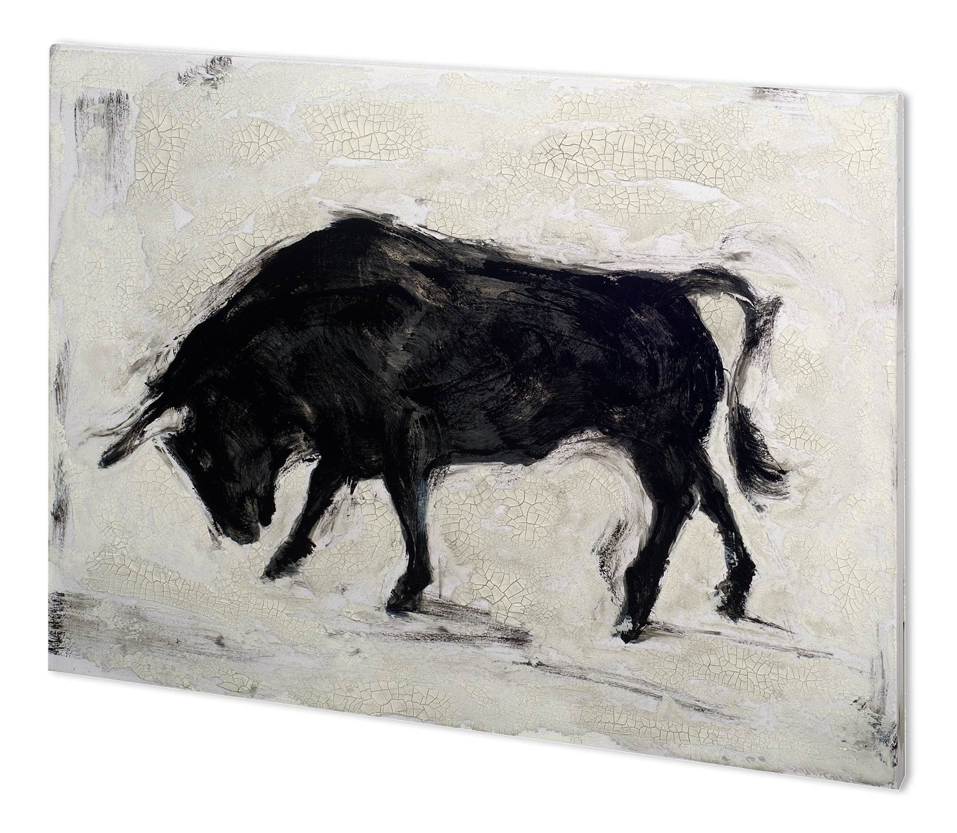 Toro I by Ethan Harper a Hand Embellished Textured Canvas — product photograph