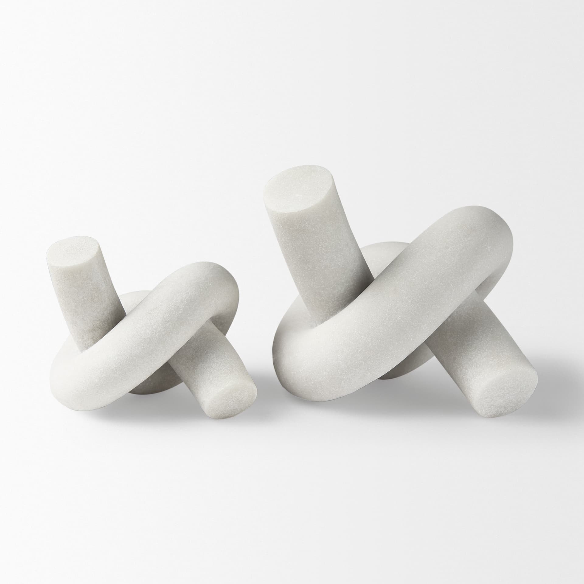 Otto Granite Resin Large Knot Sculpture Decorative Object — product photograph