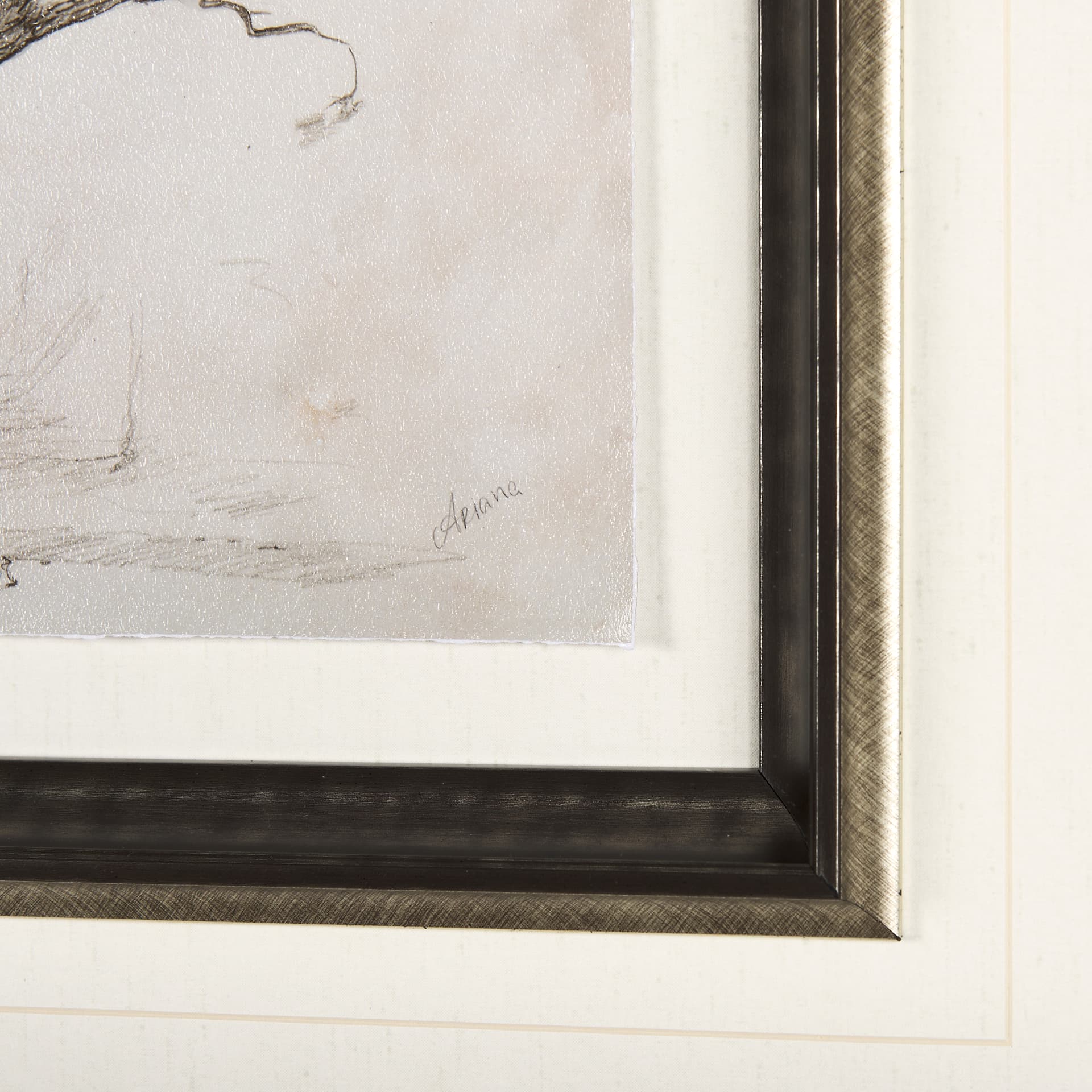 Secret Life of Tree by Mercana Studio Hand Embellished Textured Framed Art Print Matted under Glass — product photograph