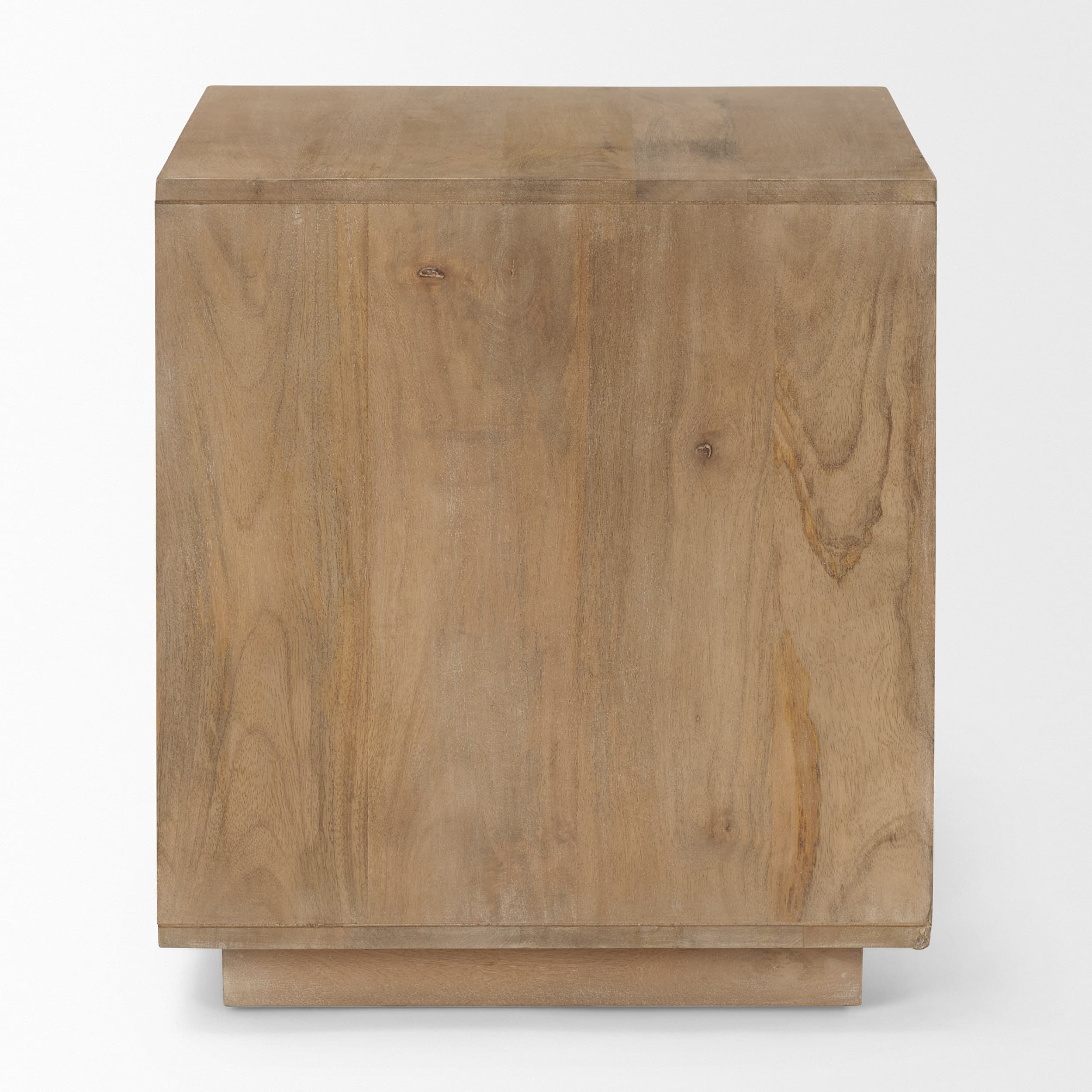 Grier Light Brown Wood w/ Cane End Table — product photograph