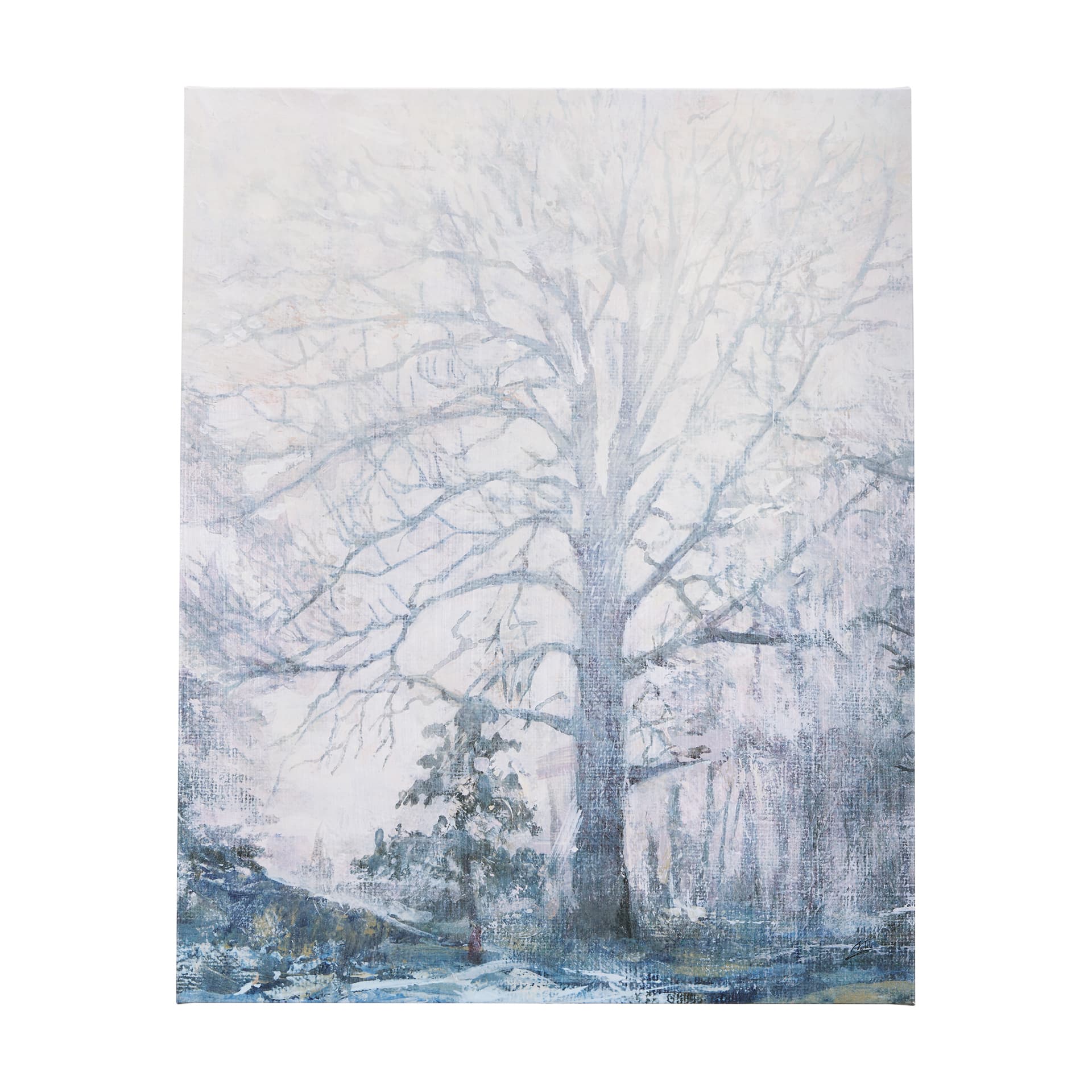A Fresh Winter Morning I by Mercana Studio a Hand Embellished Textured Canvas — product photograph
