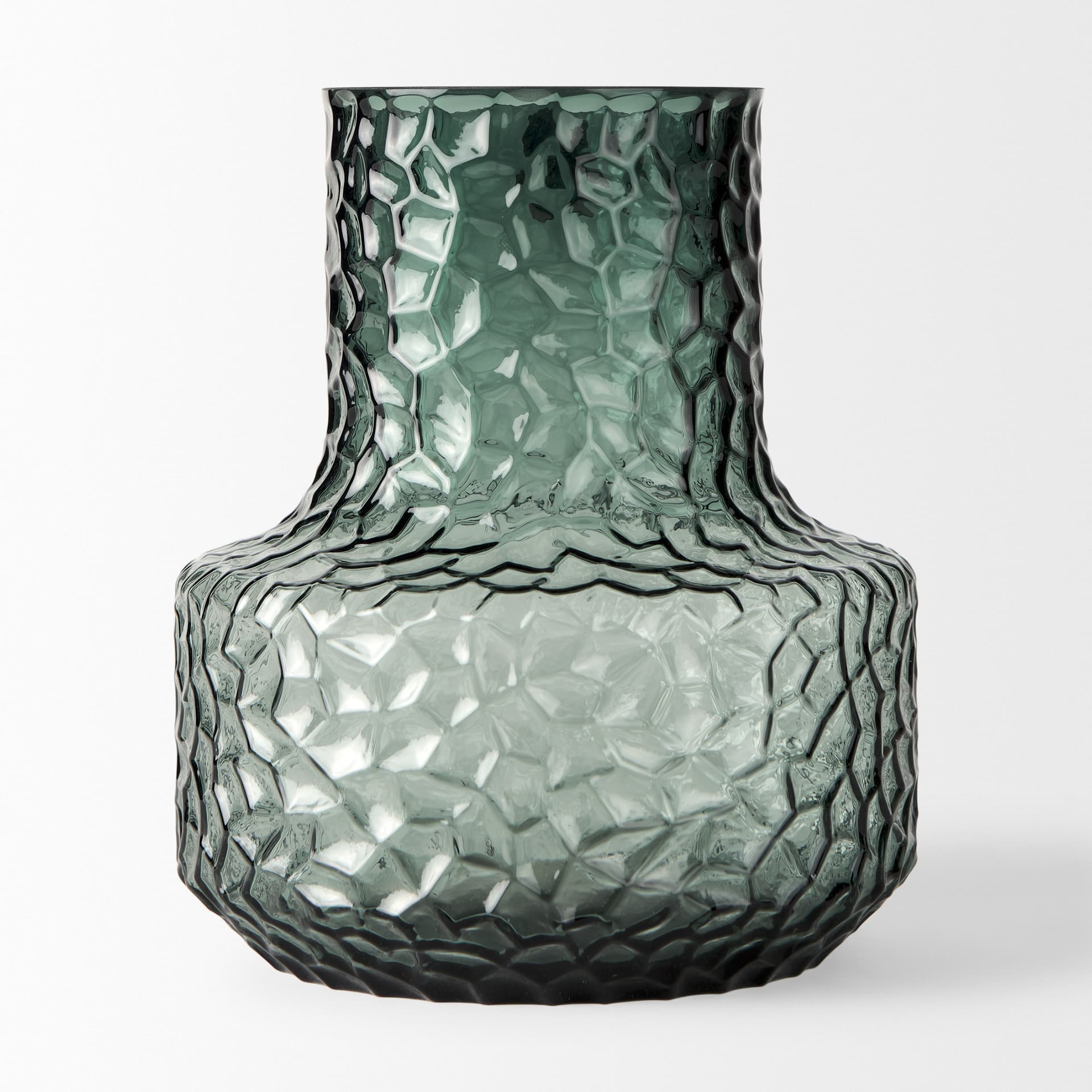 Jolene 7" Green Waterglass Glass Vase — product photograph