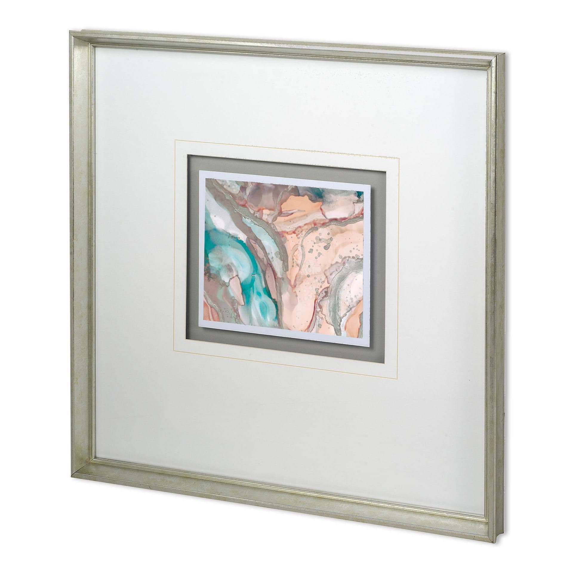 Gatineau II by Mercana Studio a Hand Embellished Textured Framed Art Print Matted under Glass — product photograph