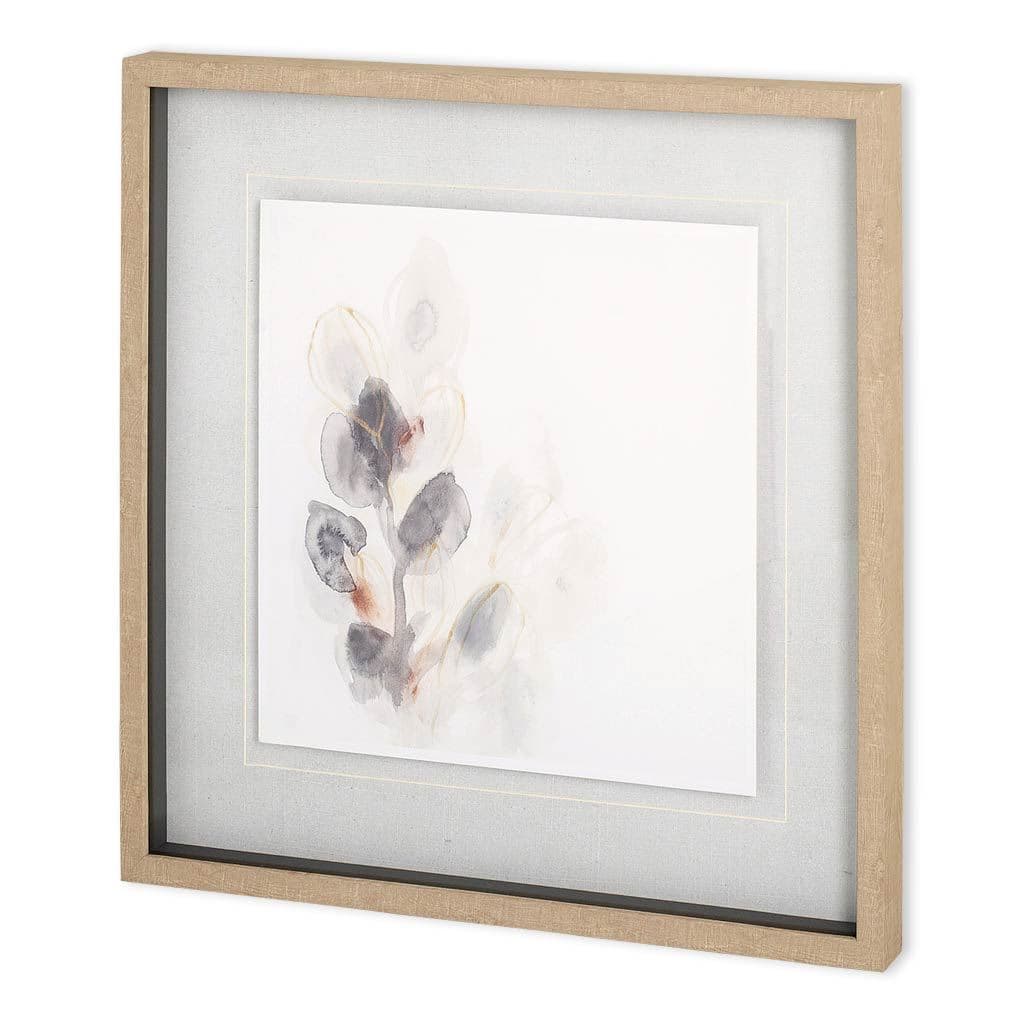 Seed Pod I by June Vess a Hand Embellished Textured Framed Art Print Matted under Glass — product photograph