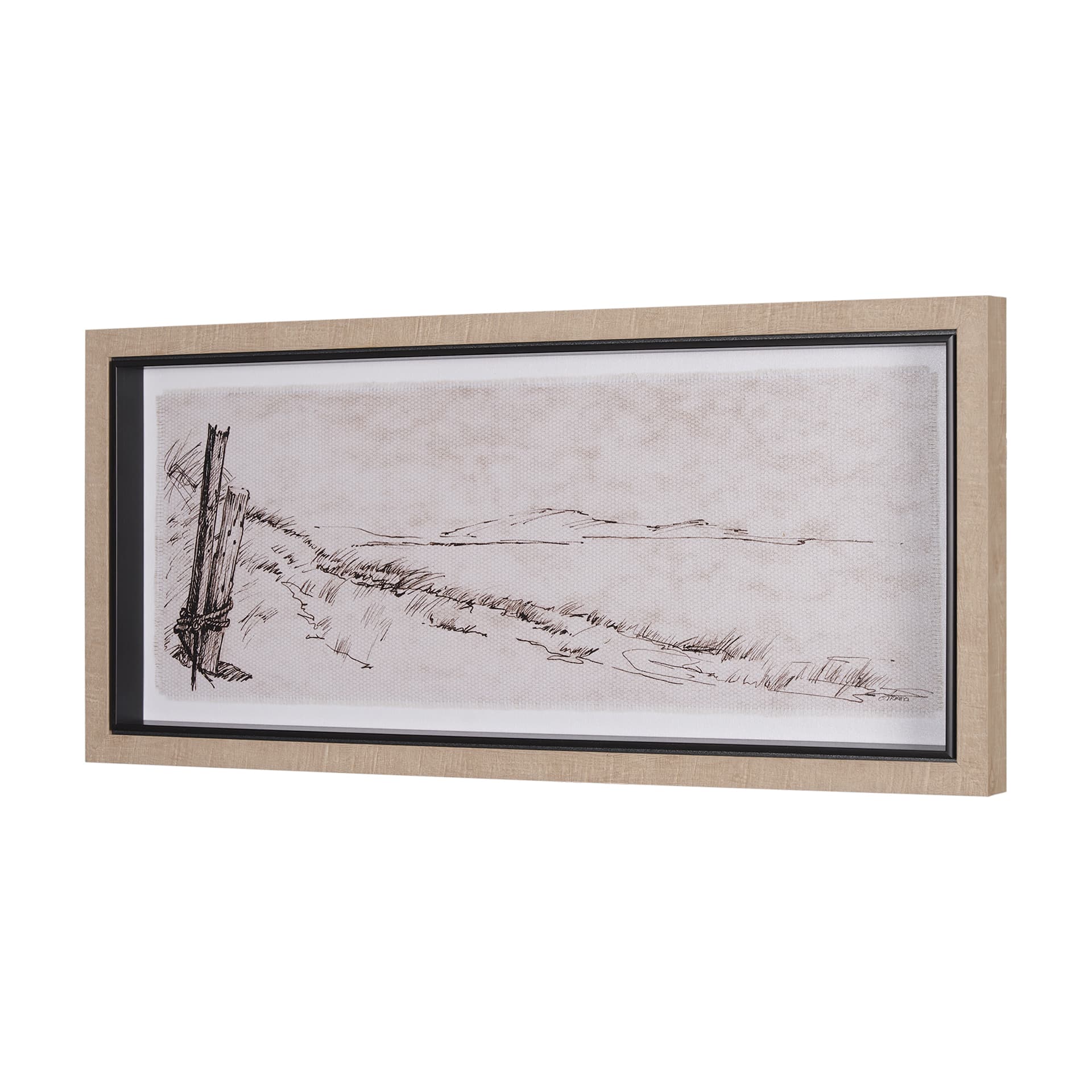 On the Shore I by Mercana Studio a Hand Embellished Textured Framed Art Print — product photograph