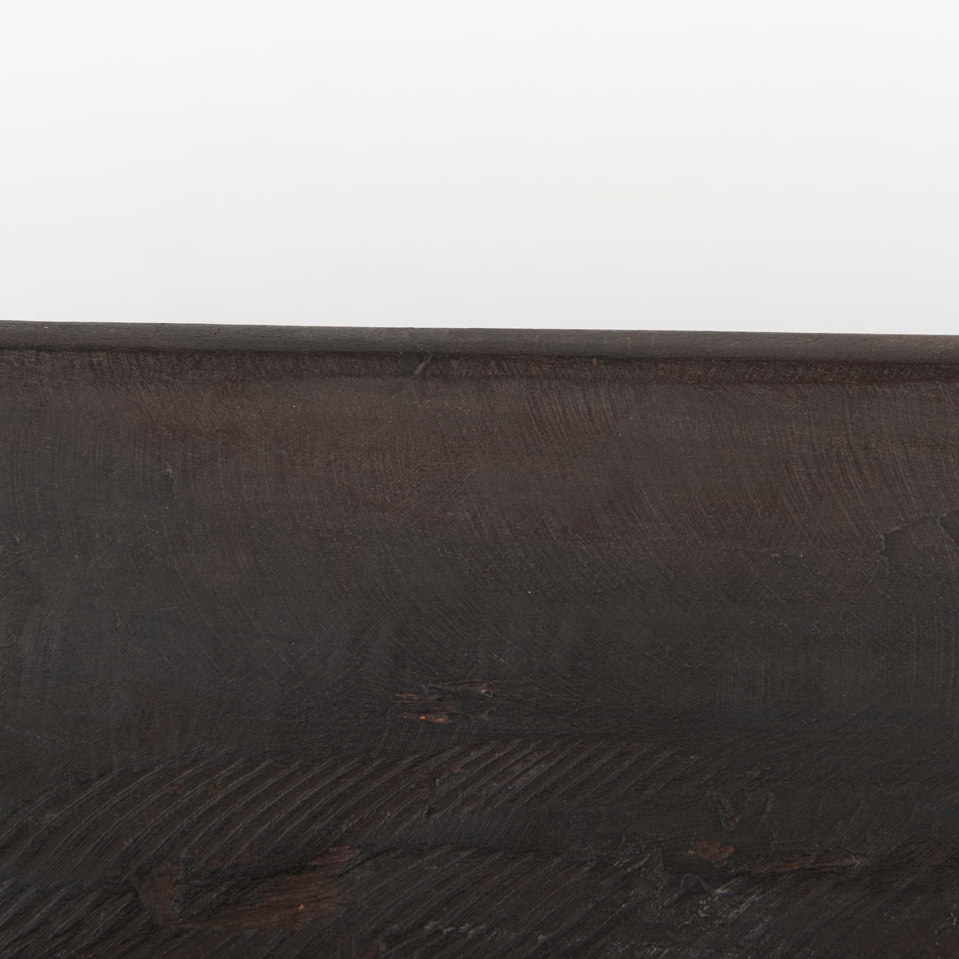 Athena Extra Large Oblong Black-Brown Reclaimed Wood Bowl — product photograph