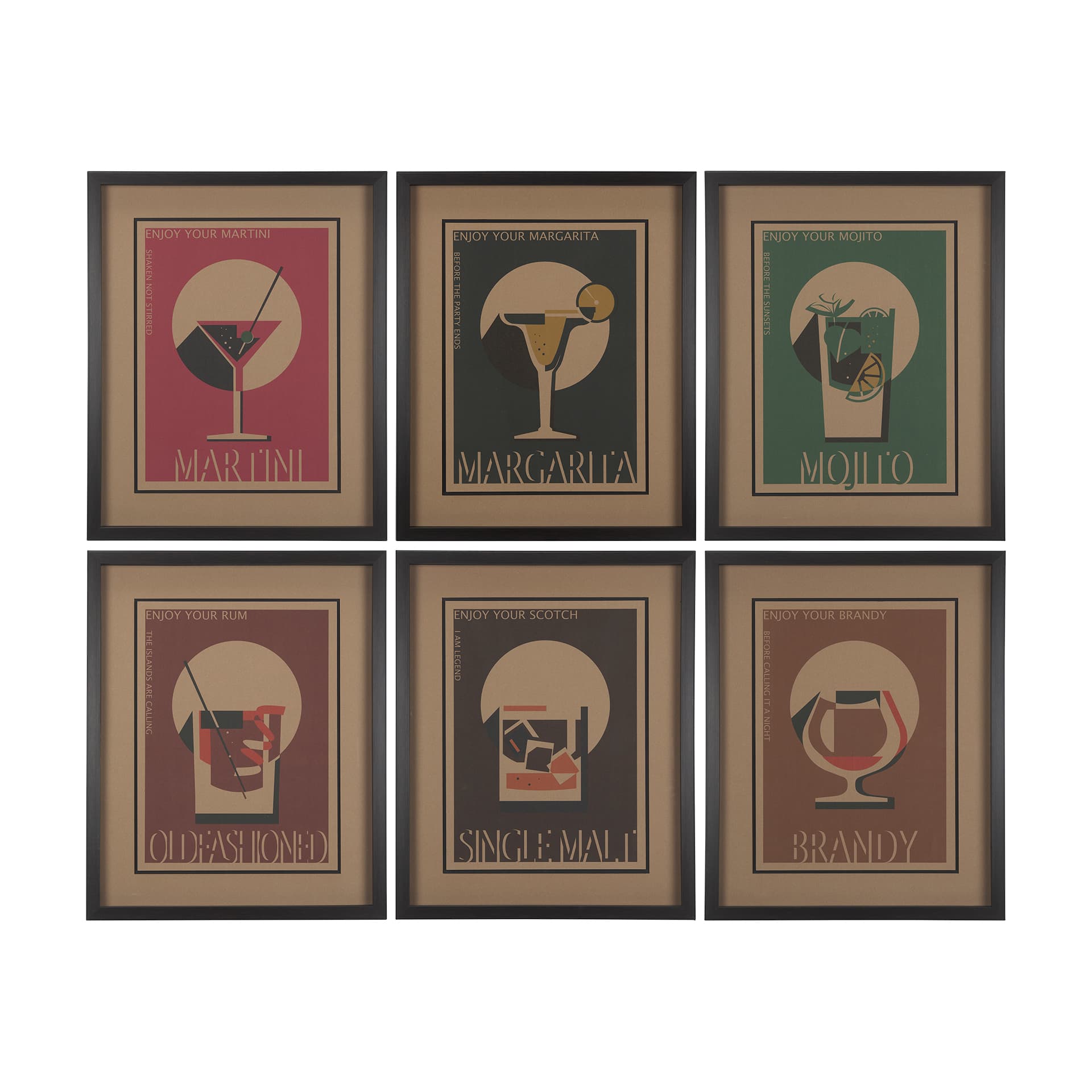 Martini by Simeng a Framed Art Print Matted under Glass — product photograph