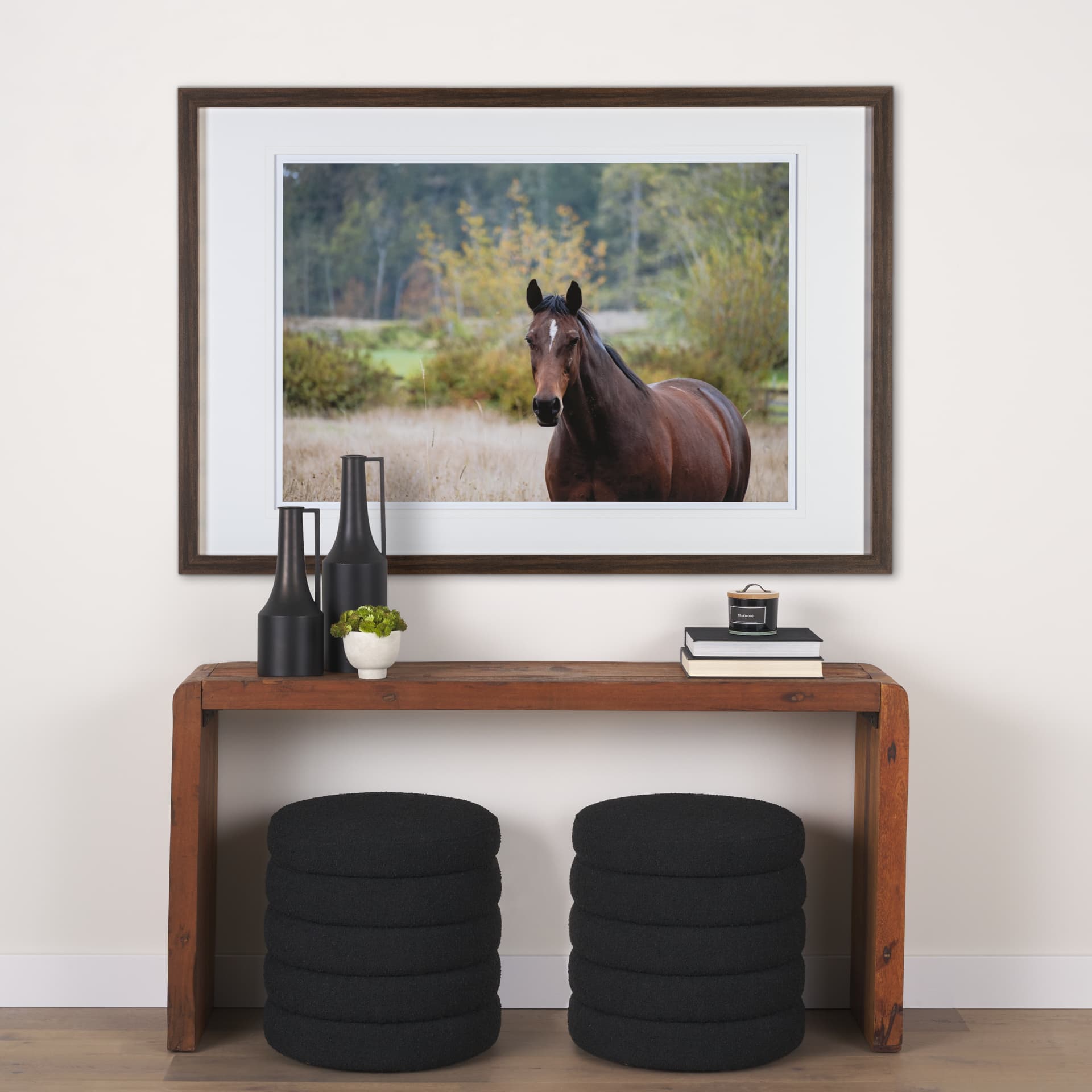 Charlie by Katelyn Mostert a Framed Photo Art Print Matted under Glass — in a styled room