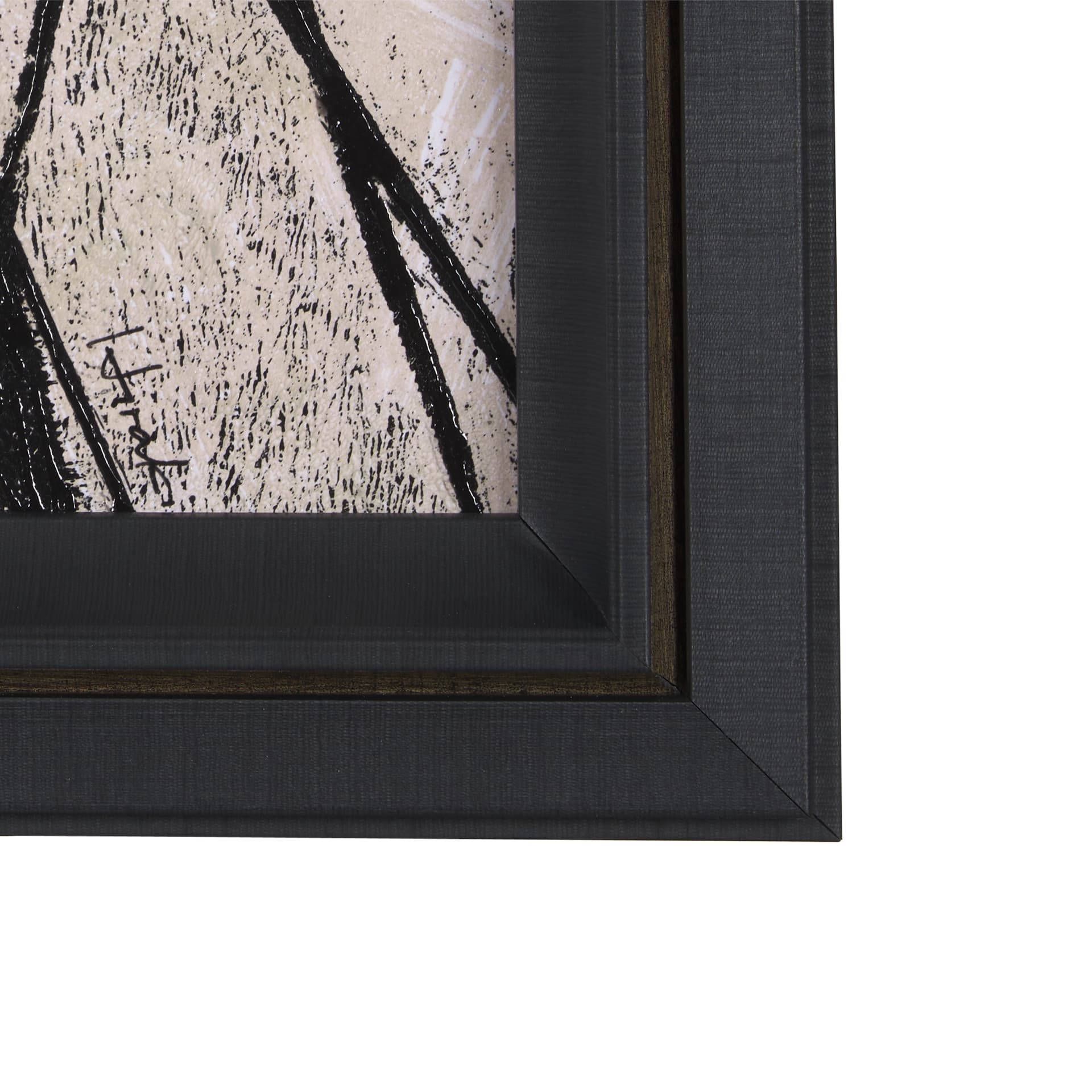 Etched Silouette II by Mercana Studio a Hand Embellished Textured Framed Art Print — product photograph