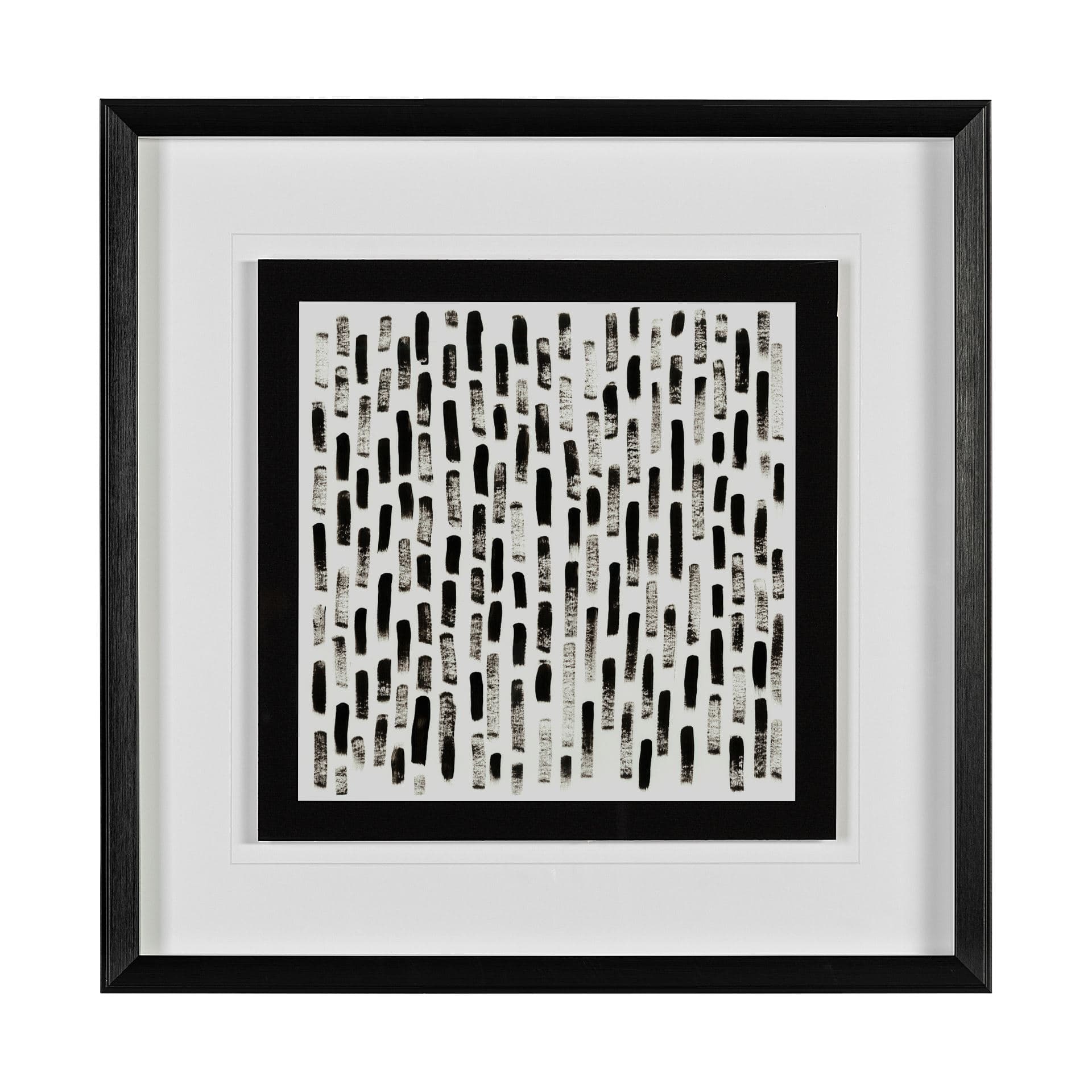 Mixed Signals IX by June Erica Vess a Hand Embellished Textured Framed Art Print Matted under Glass — product photograph