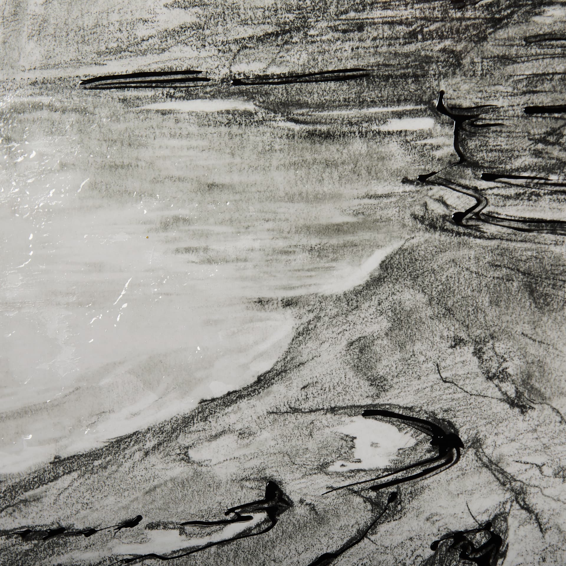 West coast chronicles II by Mercana Studio Hand Embellished Framed Art Print Matted under Glass — product photograph
