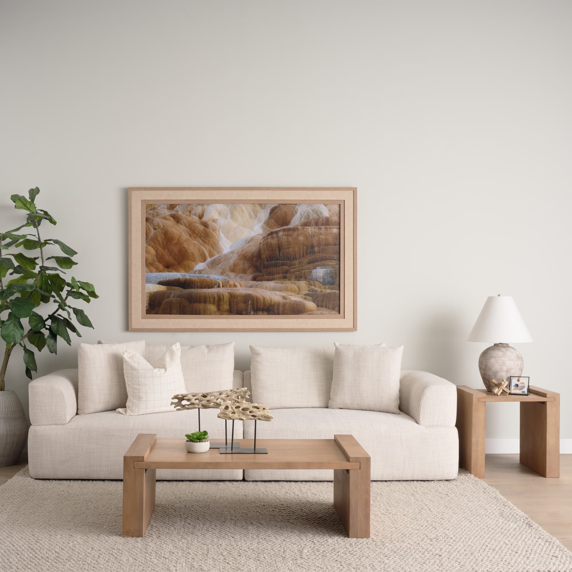 Dwell Cholla Wood Resin Decorative Object — in a styled room