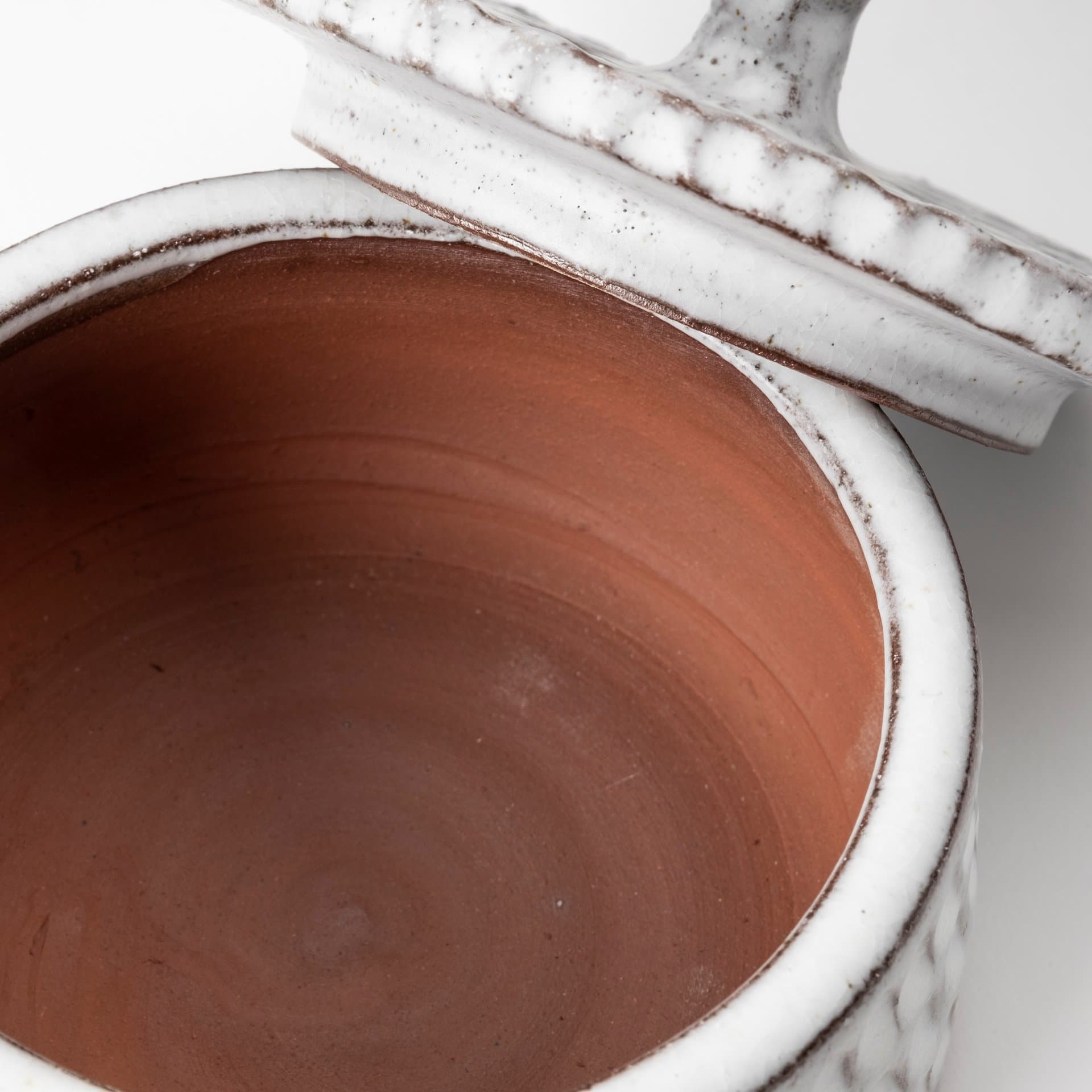 Azul (Small) 5L x 5W Gray Ceramic Detailed Decorative Box — product photograph