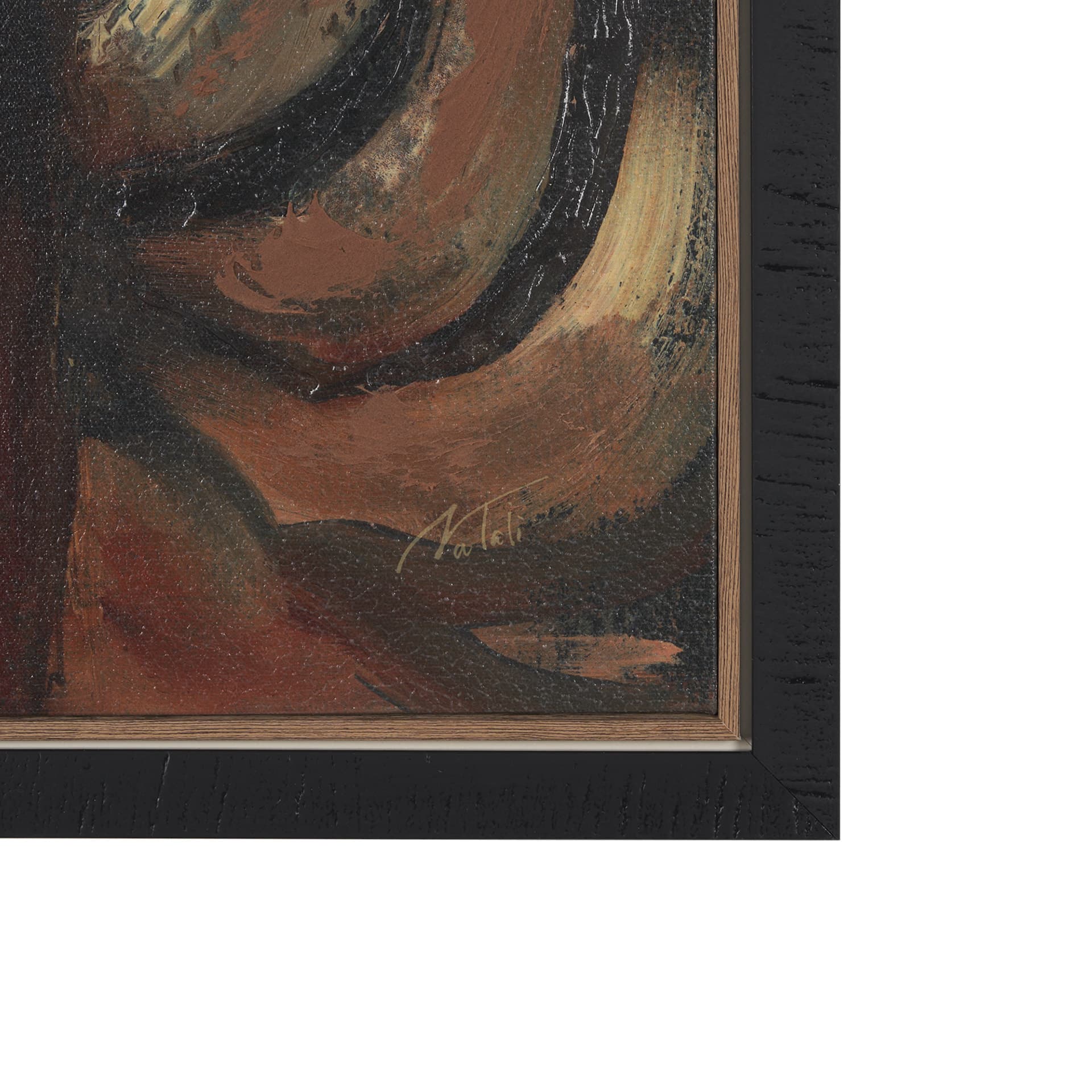 Mud Cloth Head Scarf I by Mercana Studio a Hand Embellished Textured Framed Canvas — product photograph