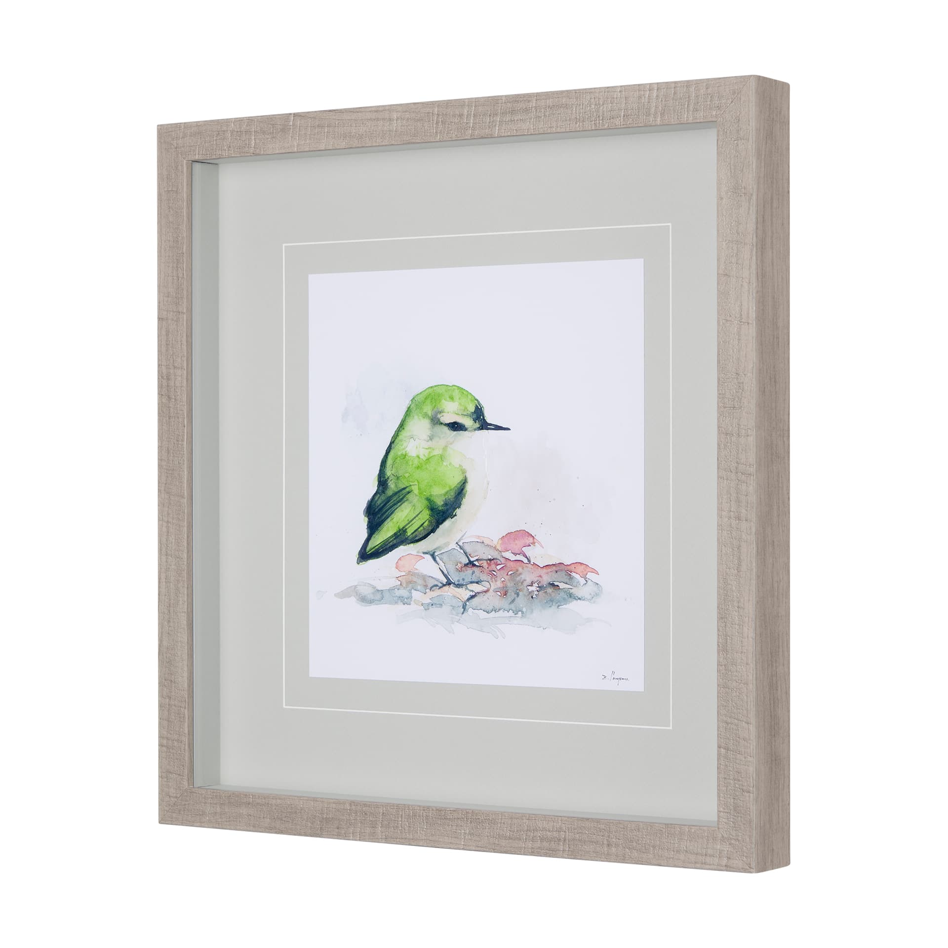Rifleman II by Mercana Studio a Hand Embellished Textured Framed Art Print Matted under Glass — product photograph