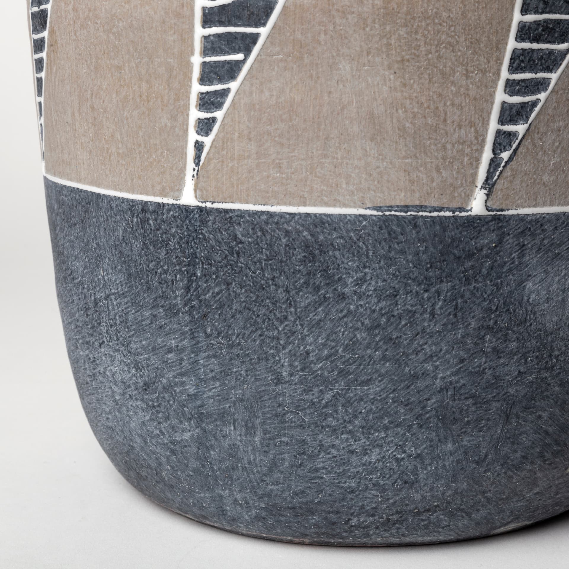 Cove Grey/Brown Ceramic Vase — product photograph