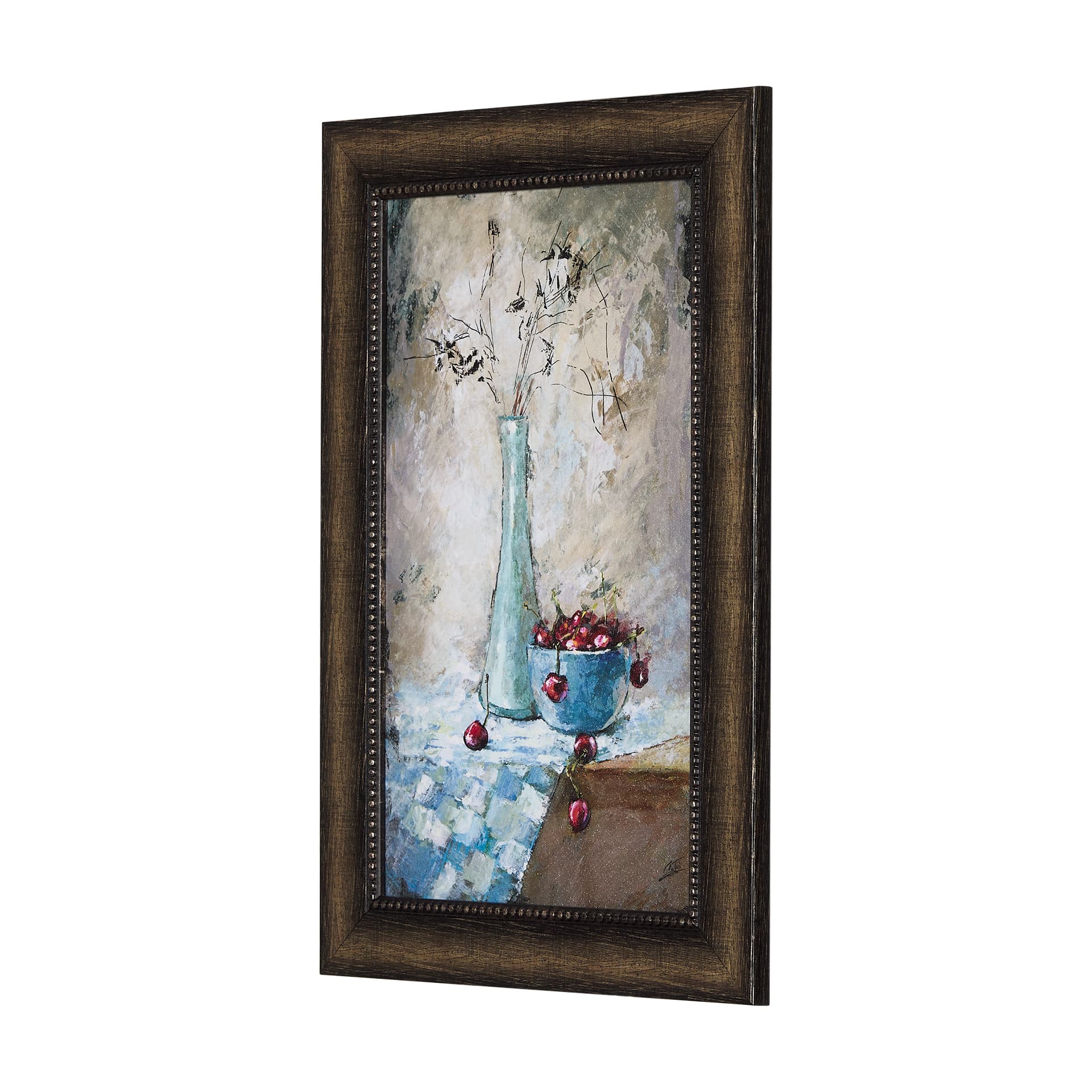Still Life with Tangerine by Mercana Studio a Hand Embellished Textured Framed Art Print — product photograph
