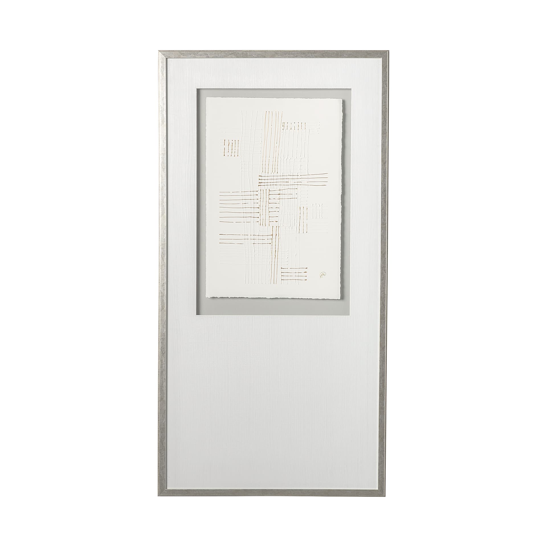 Stave I by Studio M a handmade Original Framed Artwork under Glass — product photograph
