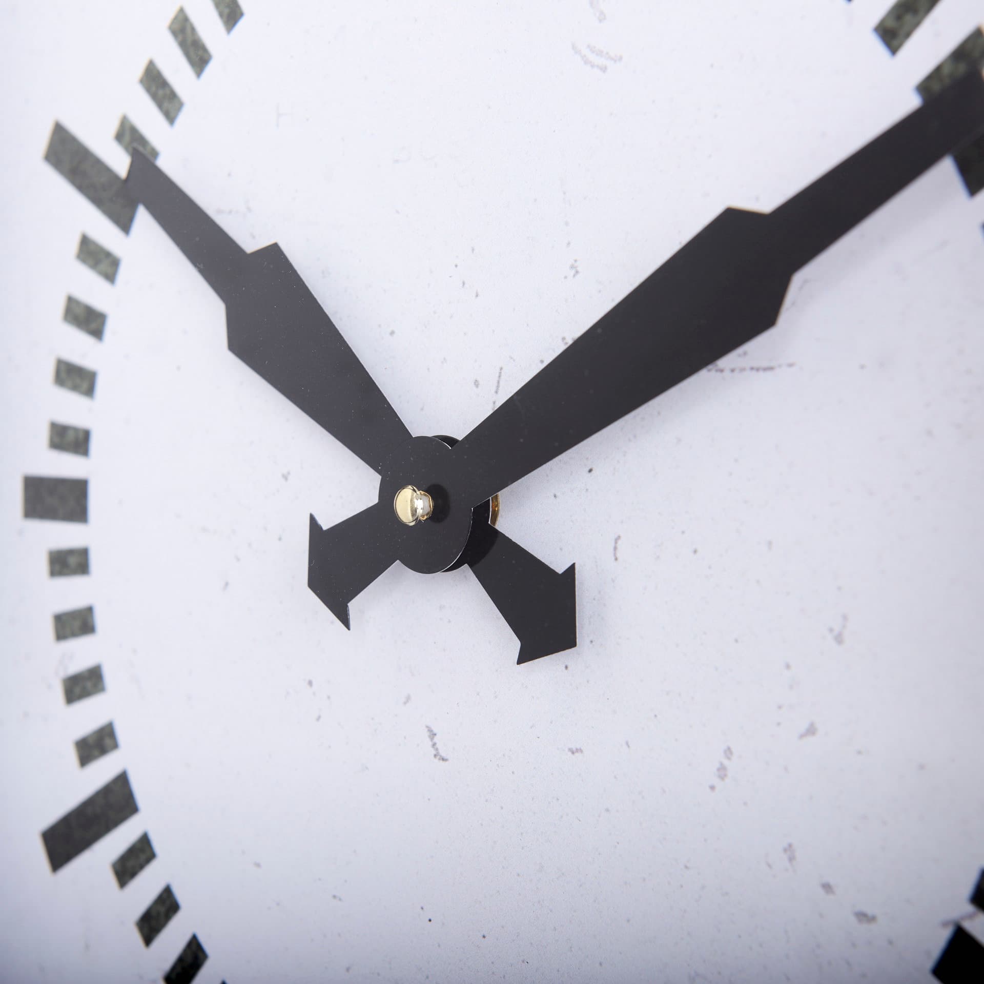 Hagar Rectangular Large Industrial Wall Clock — product photograph