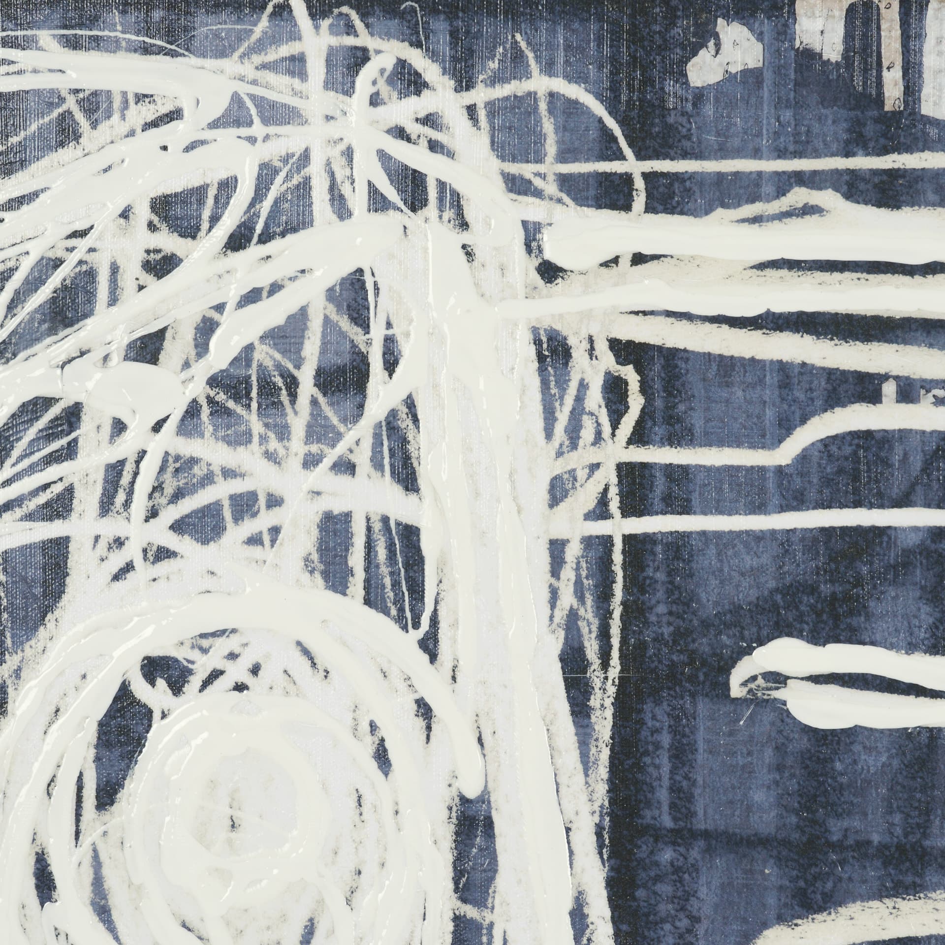 Intuition I by Mercana Studio Hand-Embellished Textured Framed Canvas Artwork — product photograph